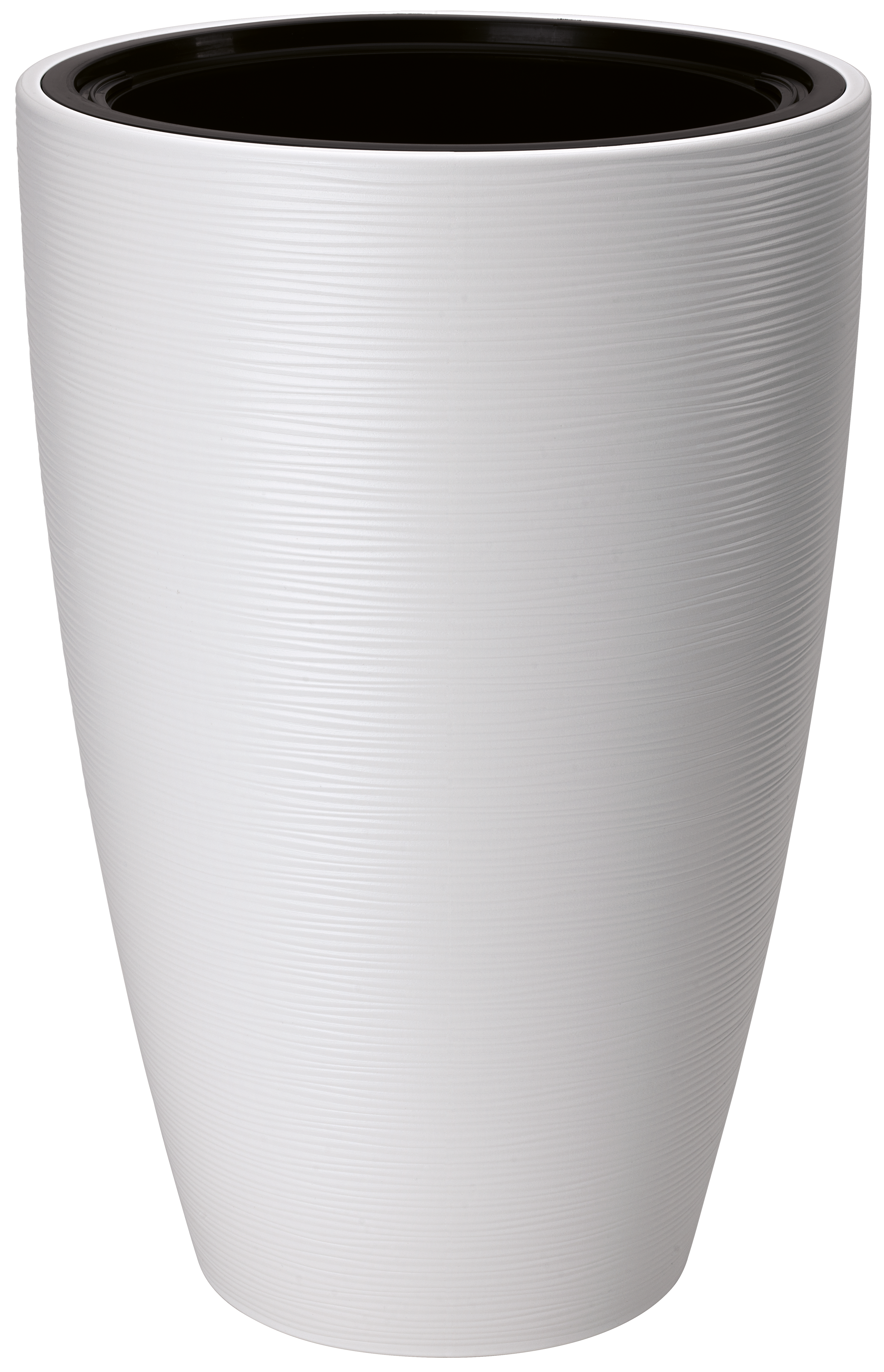 Doniczka z wkładem Gobi Slim śr. 40cm biała Form-Plastic