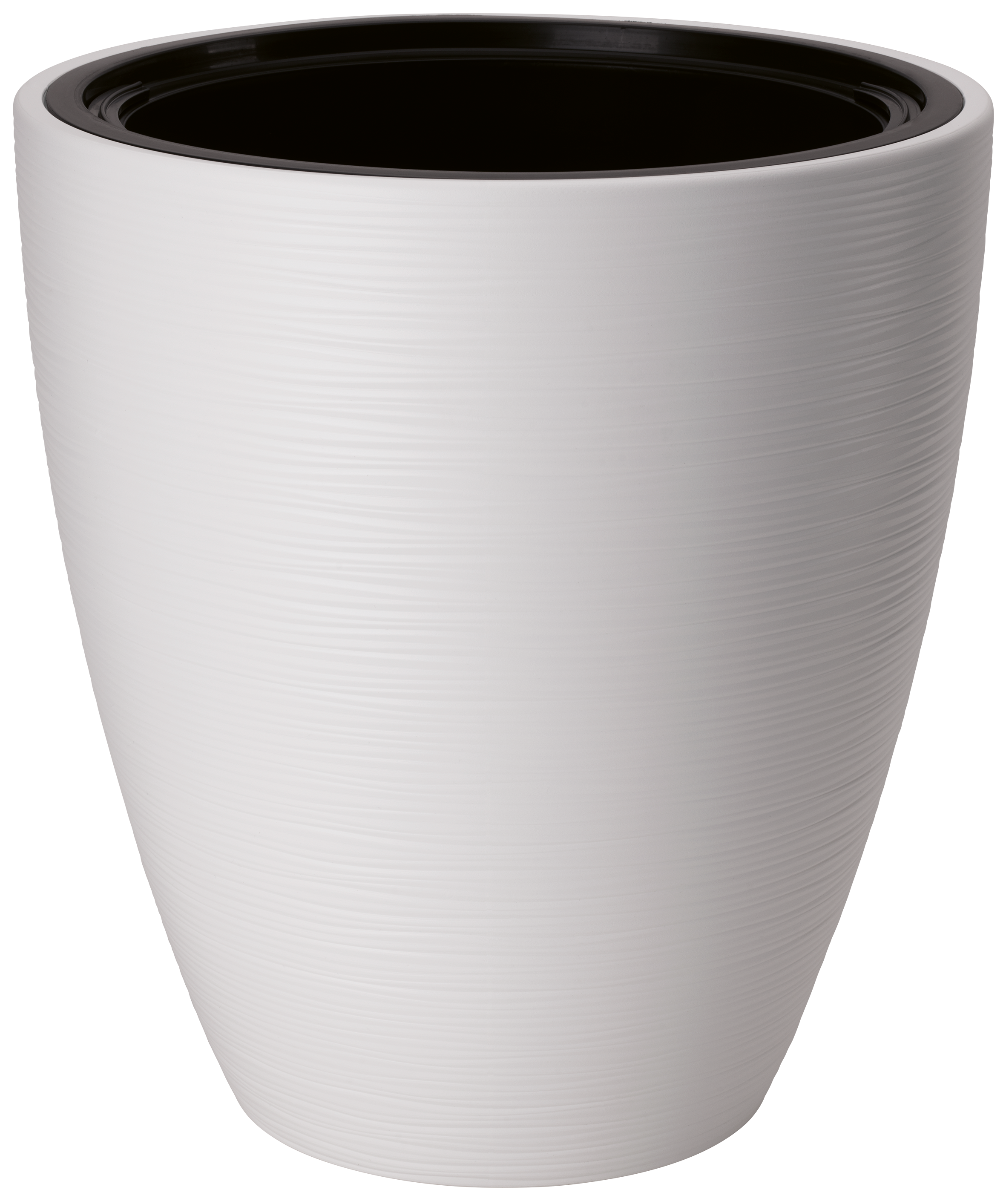 Doniczka z wkładem Gobi śr. 40cm biała Form-Plastic