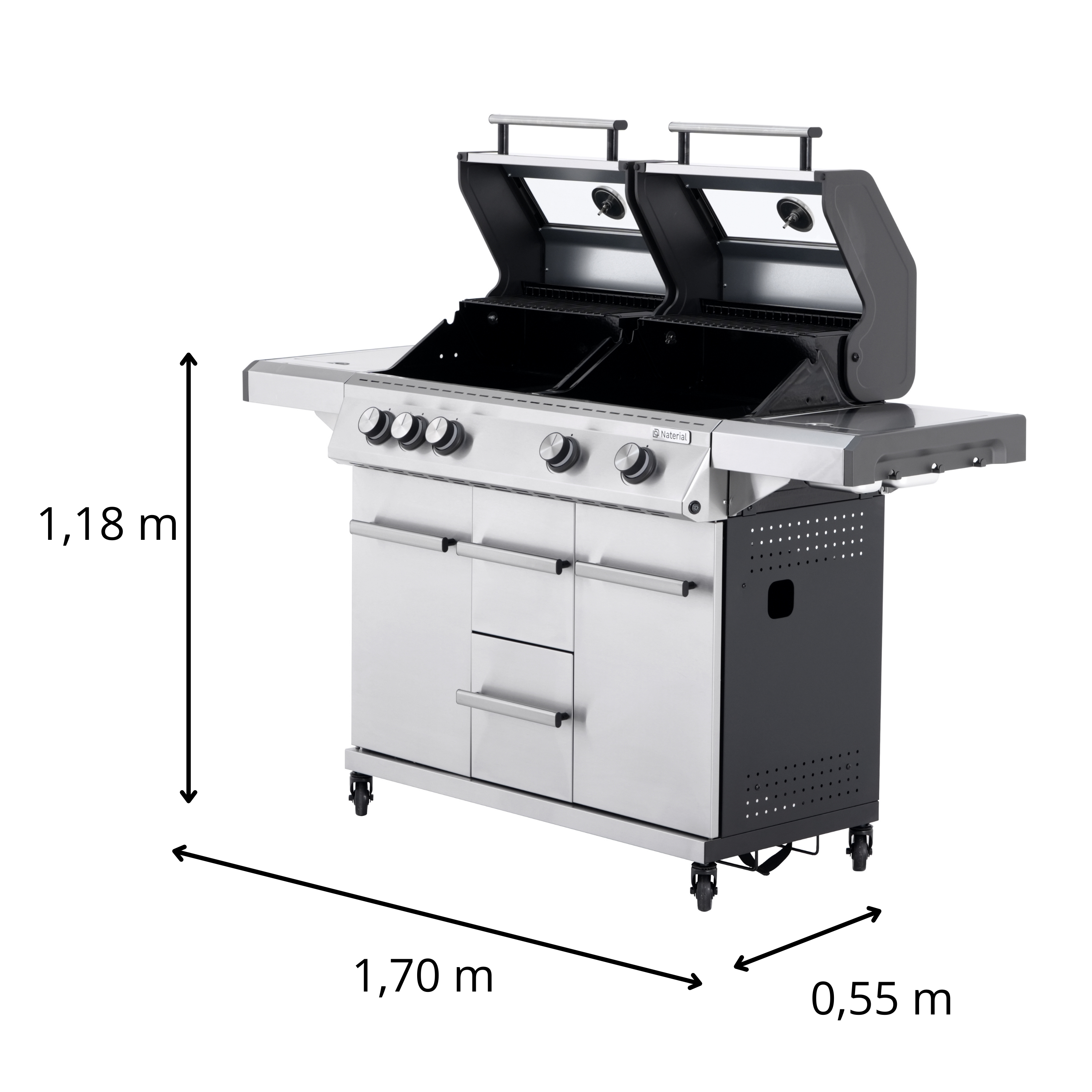 Barbecue a gas Hudson II NATERIAL 4 bruciatori - 2