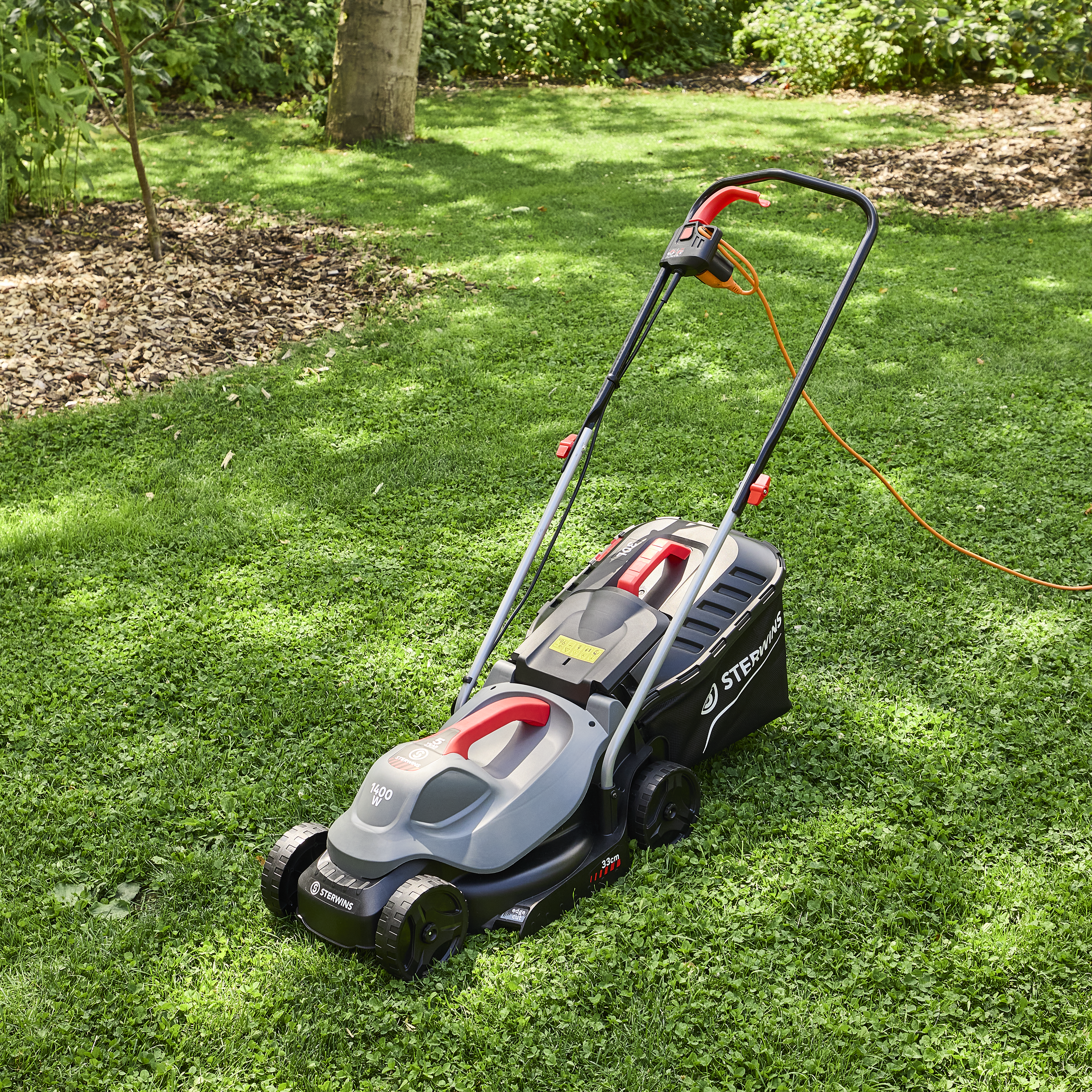 Tagliaerba elettrico velocità non regolabile (trainato a comando) STERWINS ELM1-33P4 1400 W L 33 cm - 8