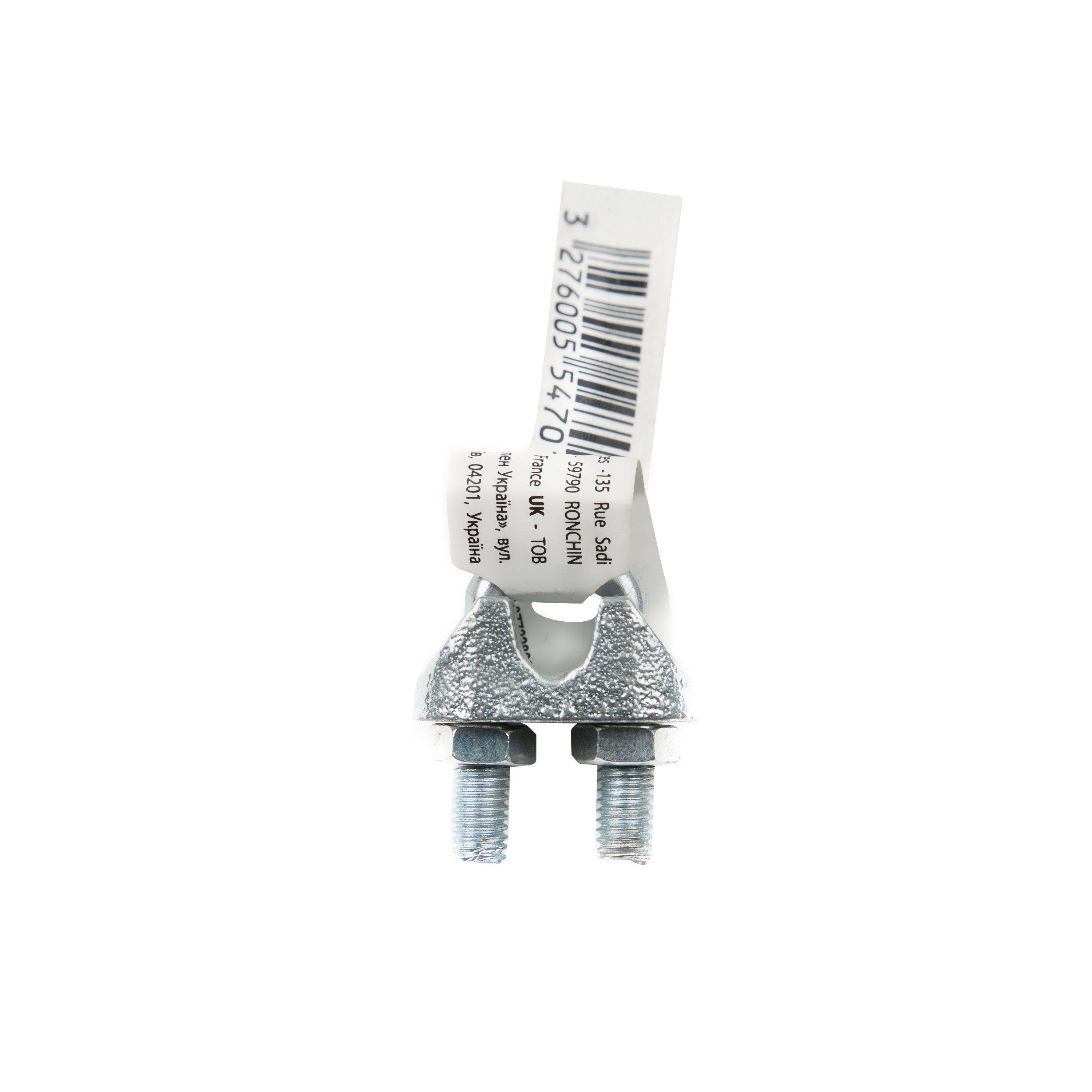 Morsetto serracavo STANDERS CW7-3X in acciaio zincato per cavo Ø 6 mm - 6