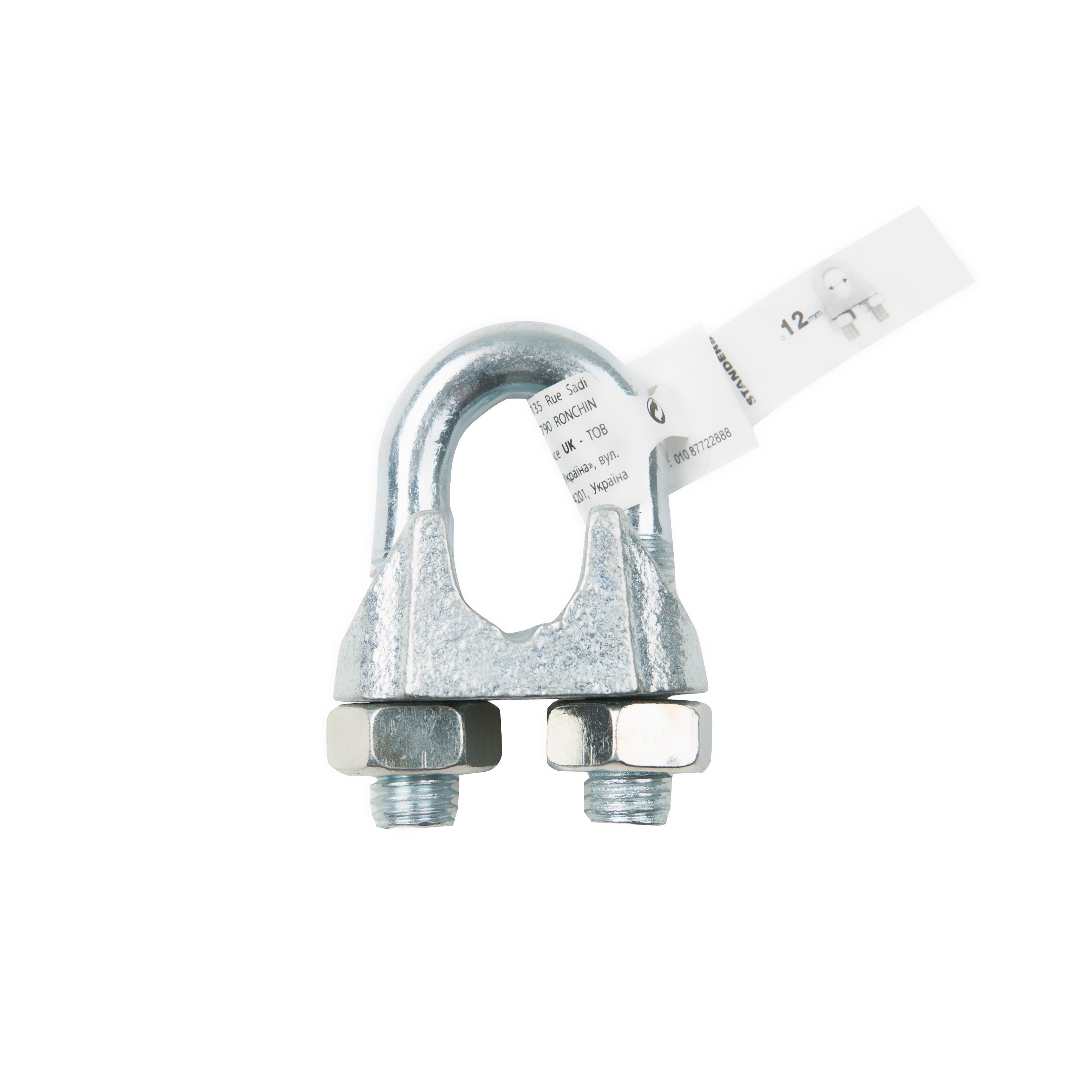 Morsetto serracavo STANDERS in acciaio zincato per cavo Ø 12 mm - 4