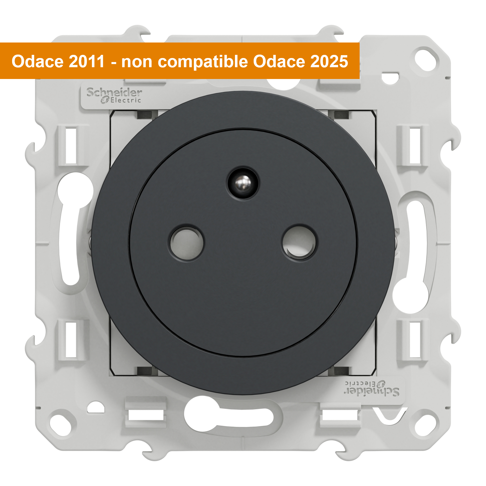 Prise de courant 2P+T affleurante ODACE  - SCHNEIDER ELECTRIC - 2