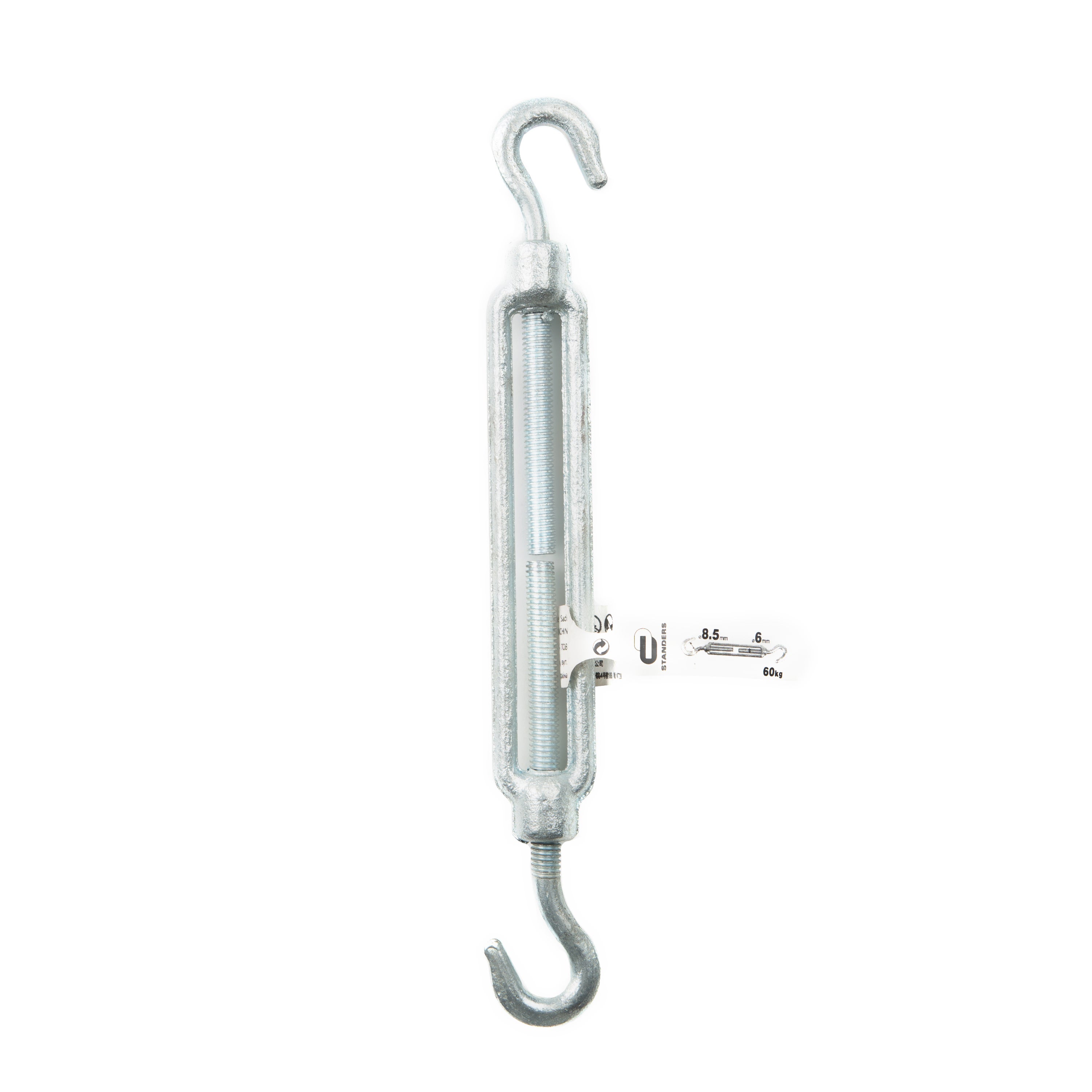 Tenditore per cavo gancio/gancio STANDERS CW12-2X in acciaio zincato  Ø 6 mm 60 kg - 4