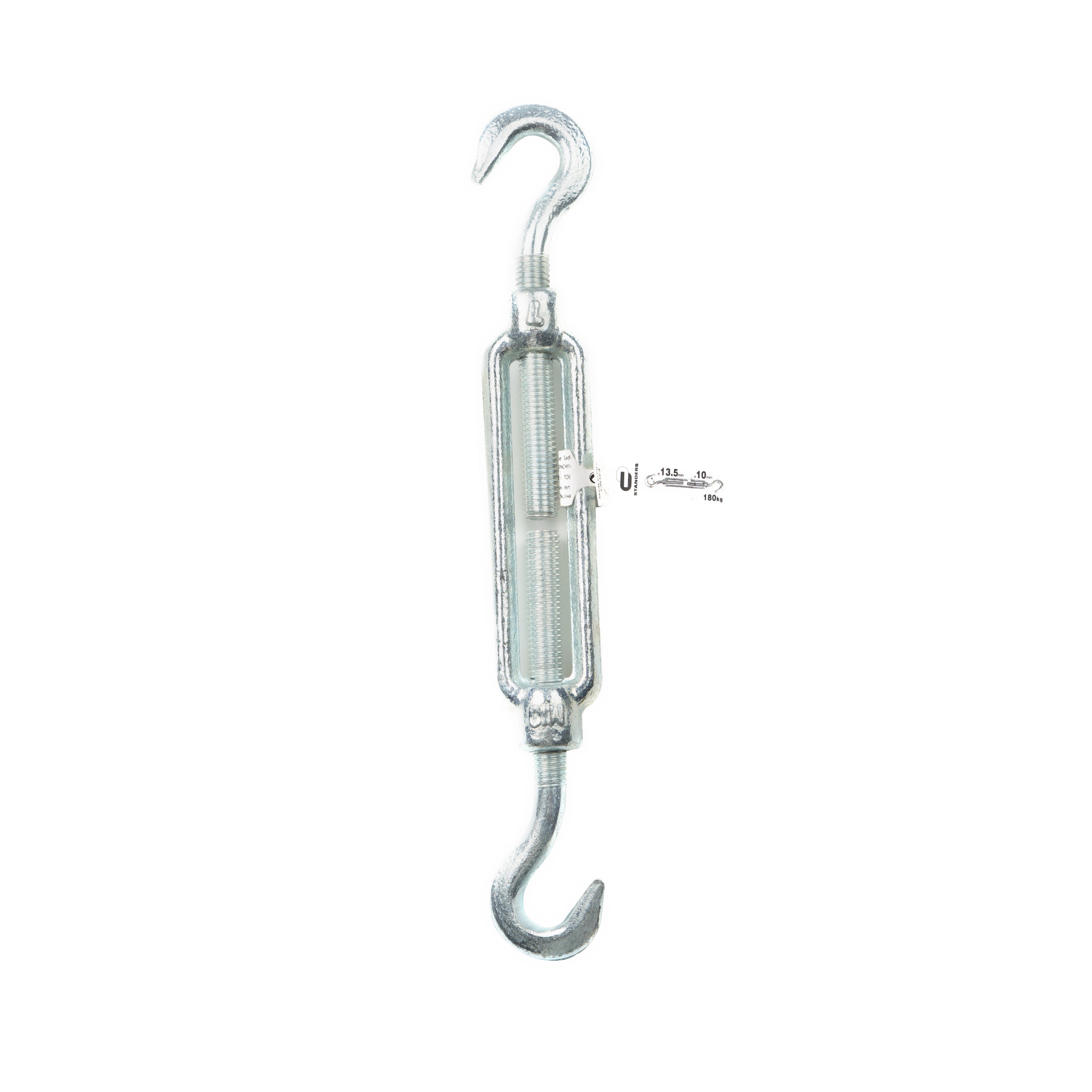 Tenditore per cavo gancio/gancio STANDERS CW12-4X in acciaio zincato  Ø 10 mm 180 kg - 4