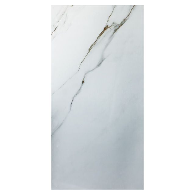 Panele ścienne winylowe SPC 120x60 cm Royal Gold biały marmur błyszczący