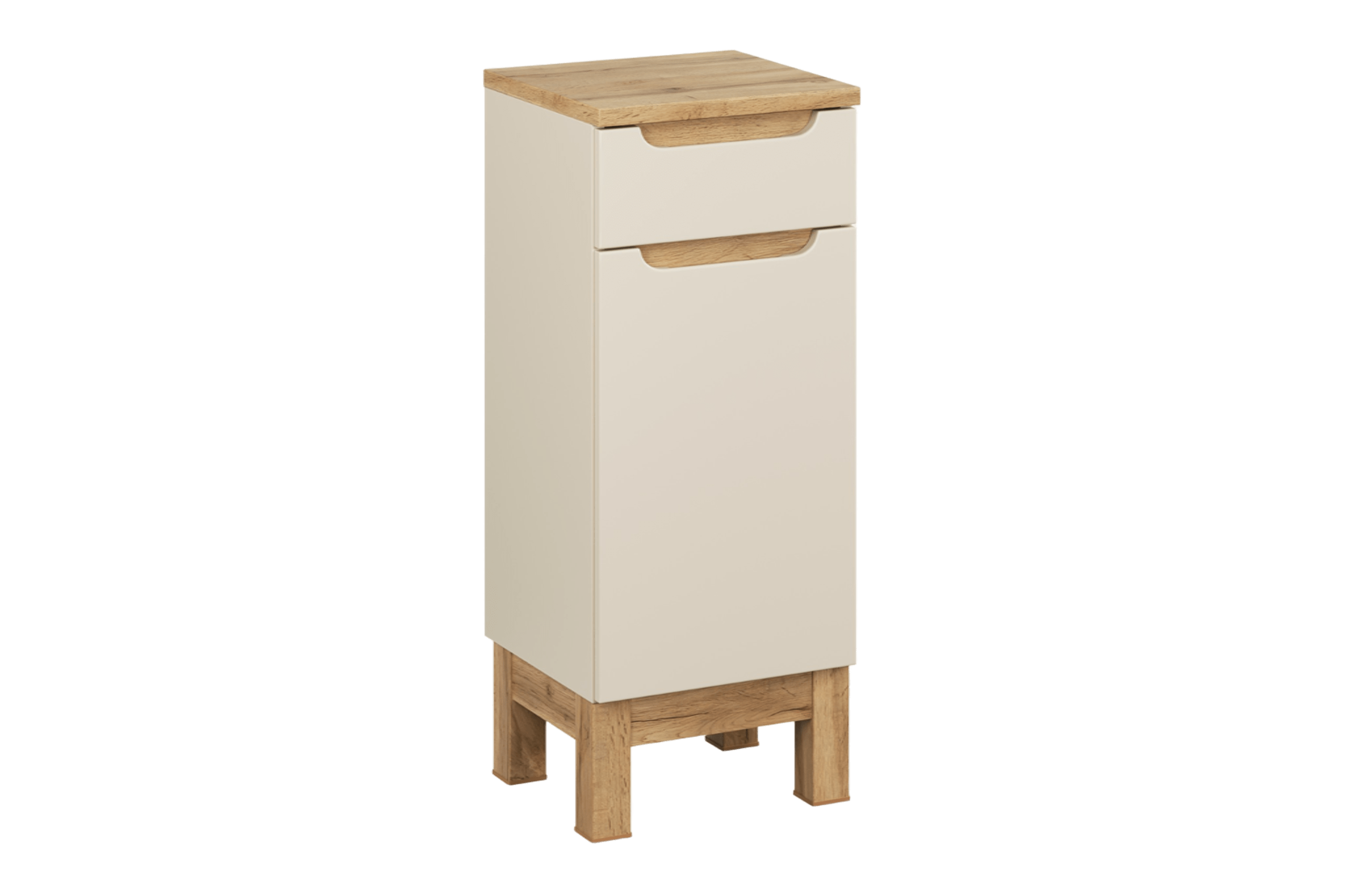 Szafka łazienkowa Bali stojąca 35/87/33 cm beżowa szuflada i drzwi Kaszmir