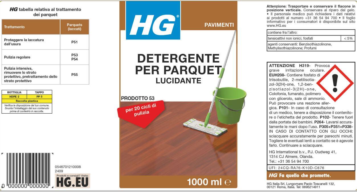 Prodotto per la manutenzione HG per parquet 1 L - 4