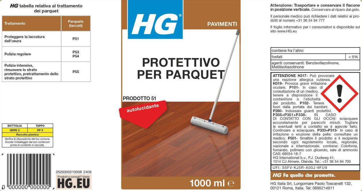 Brillantante HG Pellicola protettiva per parquet 1 L - 4