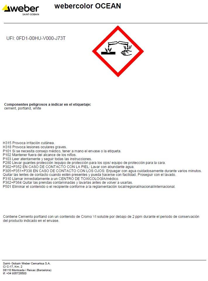 WEBERCOLOR PREMIUM OCEAN 3KG - 2