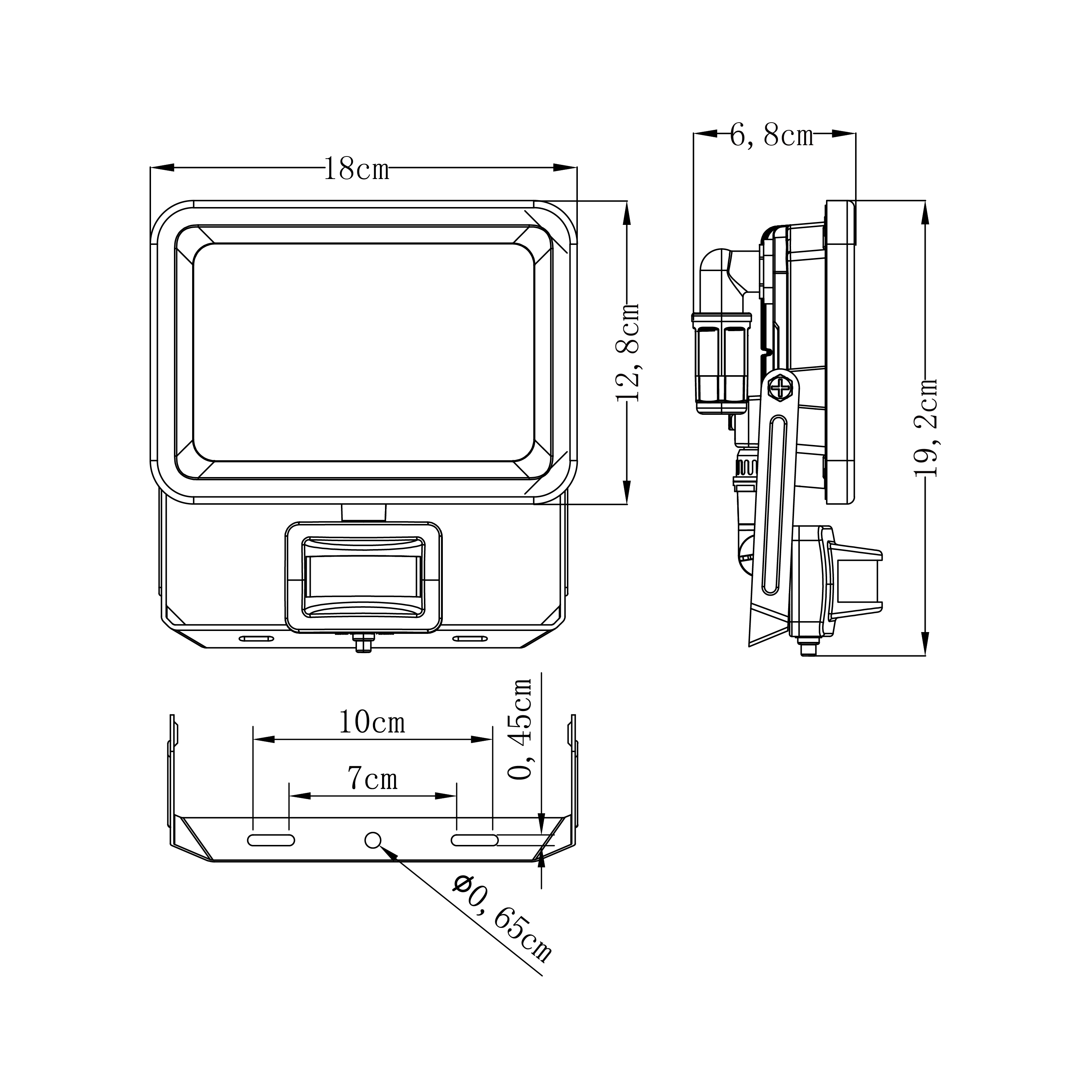 Projecteur LED à détection 6750 lm blanc chaud / neutre ou froid Yonkers INSPIRE - 7
