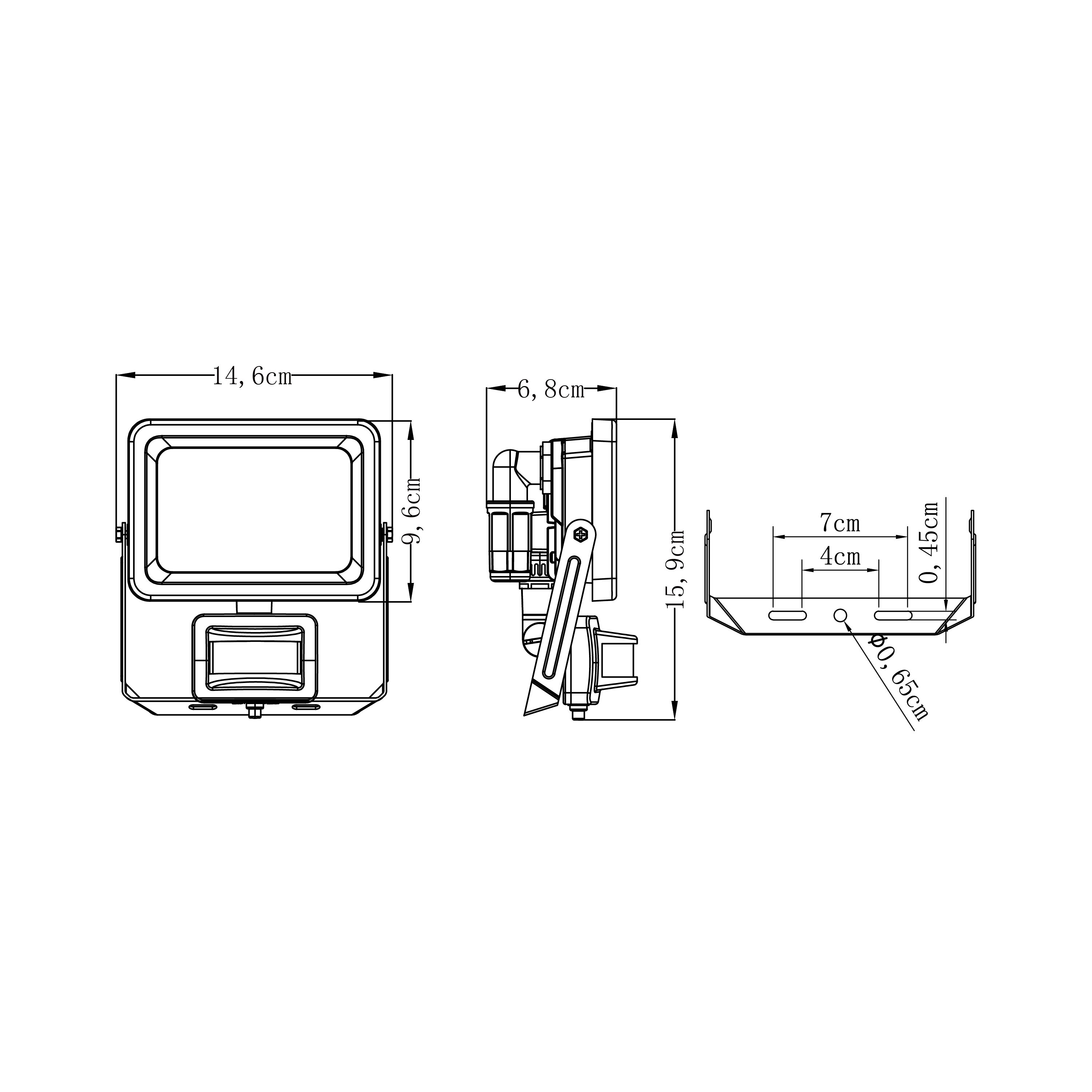 Projecteur LED à détection 2700 lm blanc chaud / neutre ou froid Yonkers INSPIRE - 6