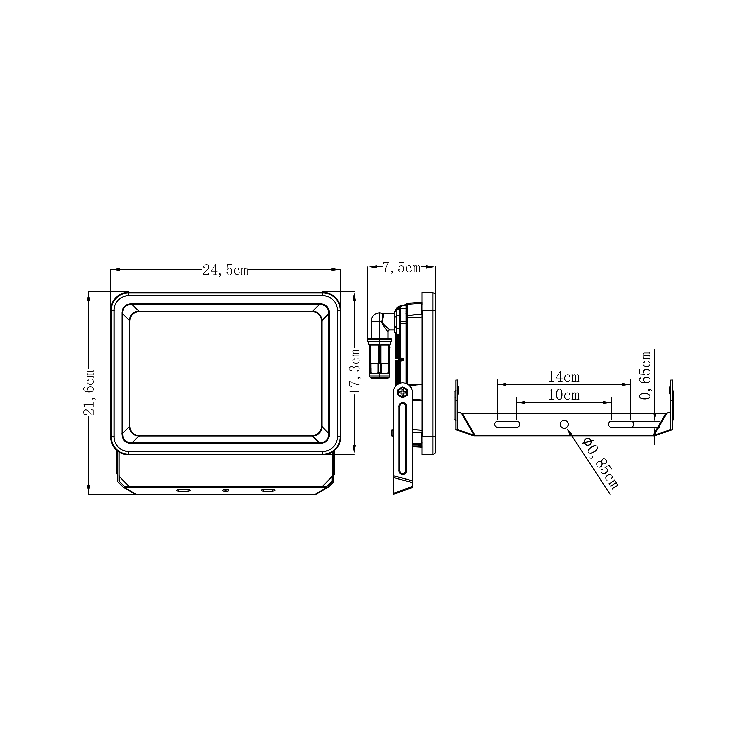 Projecteur LED 13500 lm blanc chaud / neutre ou froid Yonkers anthracite INSPIRE - 7