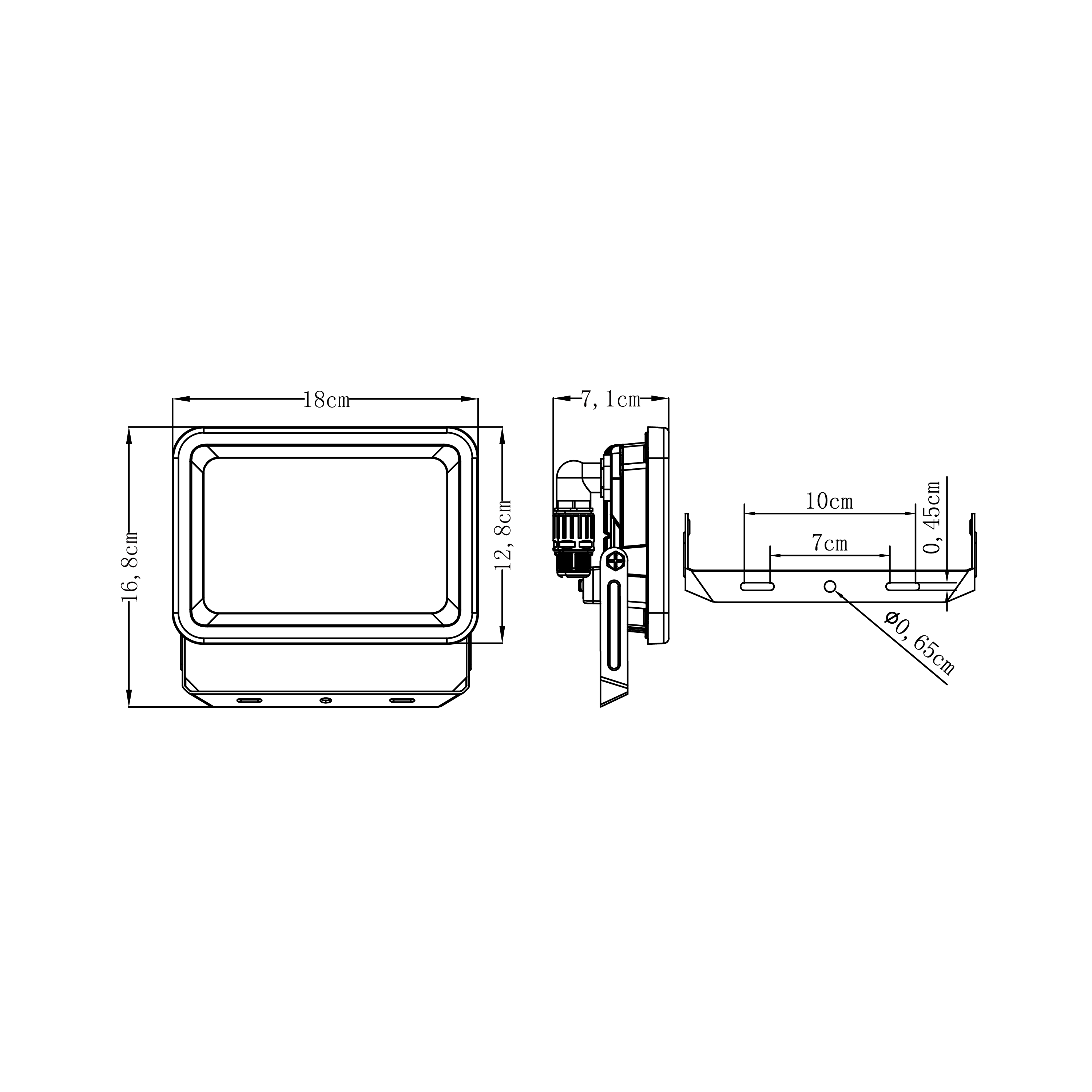 Proyector LED exterior INSPIRE Yonkers rectangular CCT 2700K-6500K 50W 6750 lm IP65 resistente a la lluvia y al polvo - 9