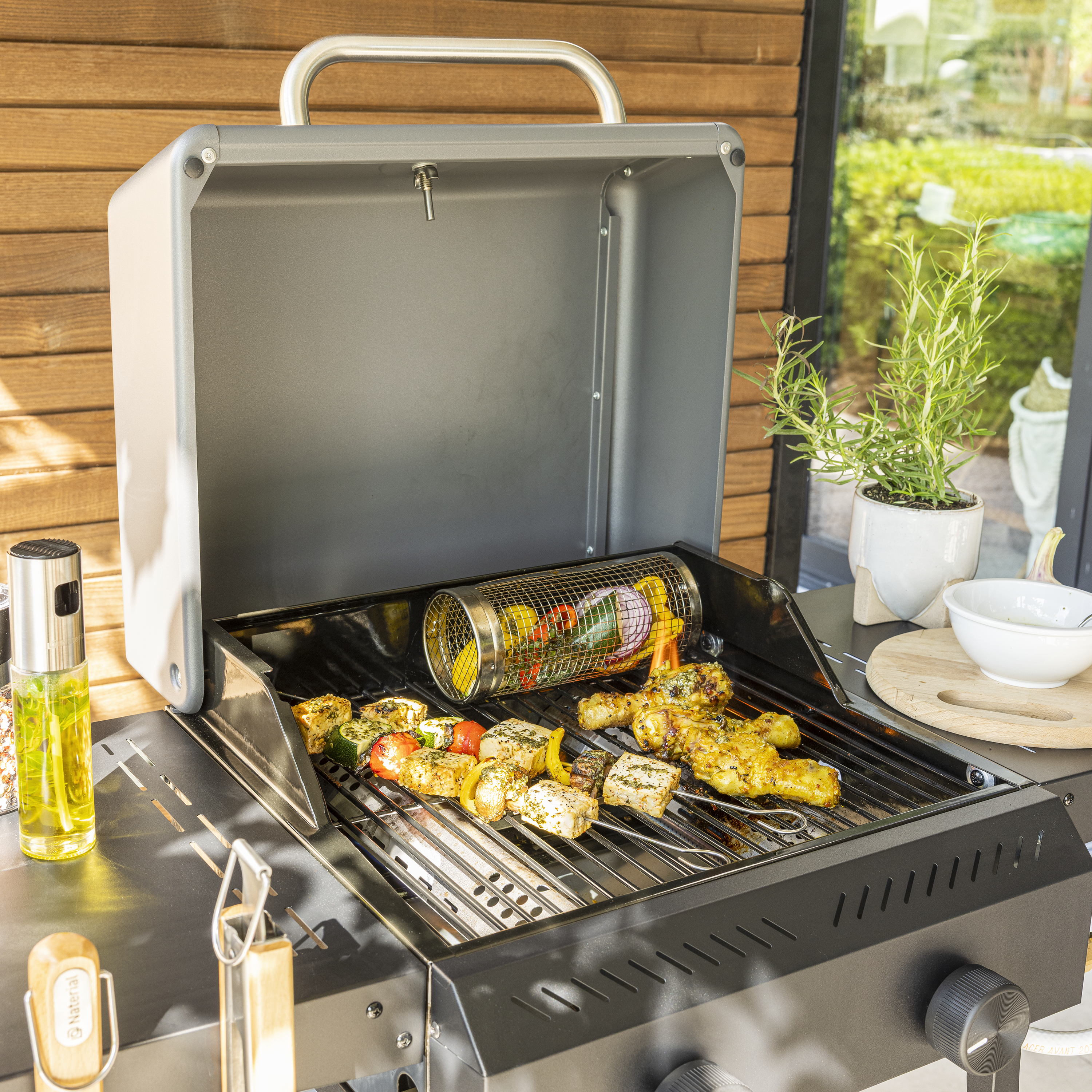 Barbecue a gás com 2 queimadores 101x95.5x52.5 cm - 7
