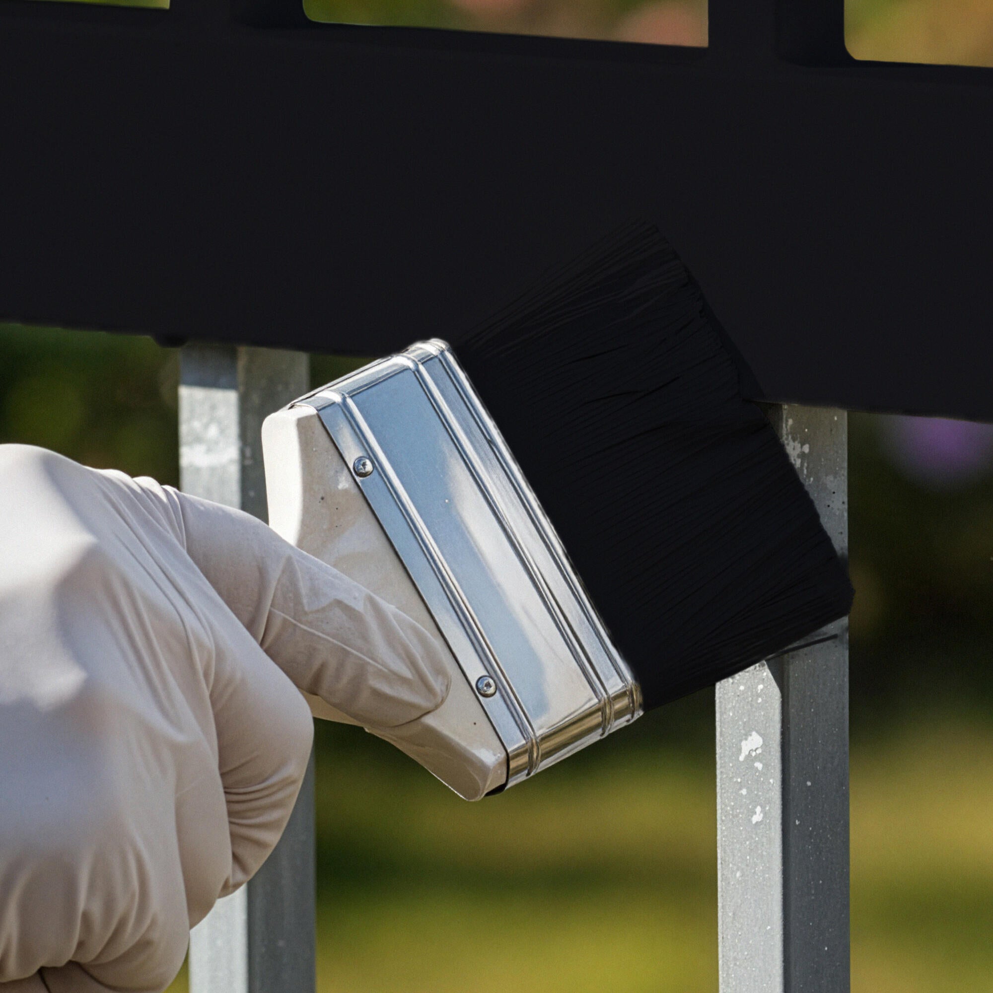 Pintura exterior color negro para acero, aluminio, galvanizado, mobiliario de jardín OXIRON brillante 750ML base agua aplicación directa sobre el óxido - 6