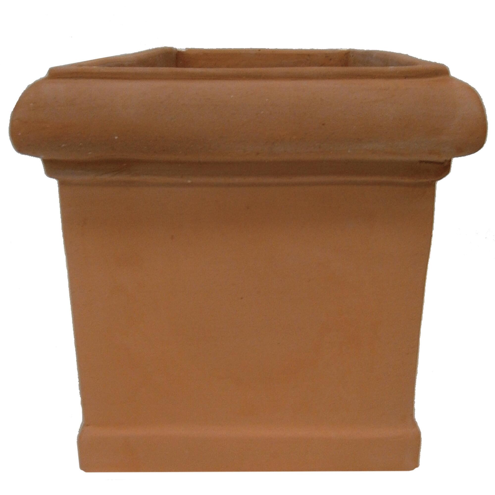 Set Di 4 Coperchi In Terracotta Stile Antico Per Vasi Da Fiori, Colore Arancione