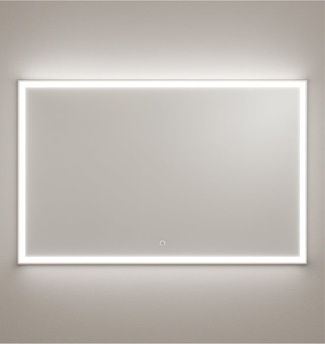 ESPEJO DE BAÑO CON LUZ LED ETNA 120X80CM ACERO