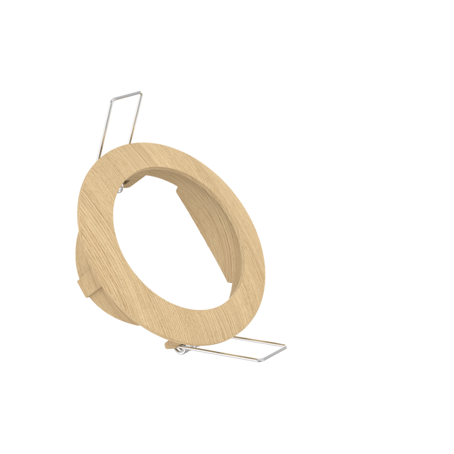 Anneau pour spot à encastrer orientable sans ampoule Clane INSPIRE coloris bois