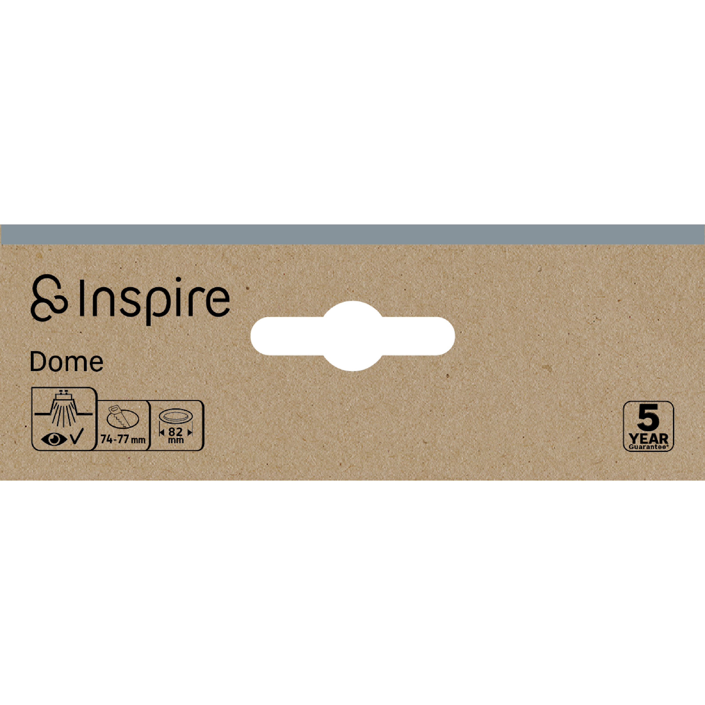 Downlight empotrable blanco redondo pintado compatible con bombilla GU10 INSPIRE Dome ø8.2 cm IP20 - Foco empotrable para techos - 5