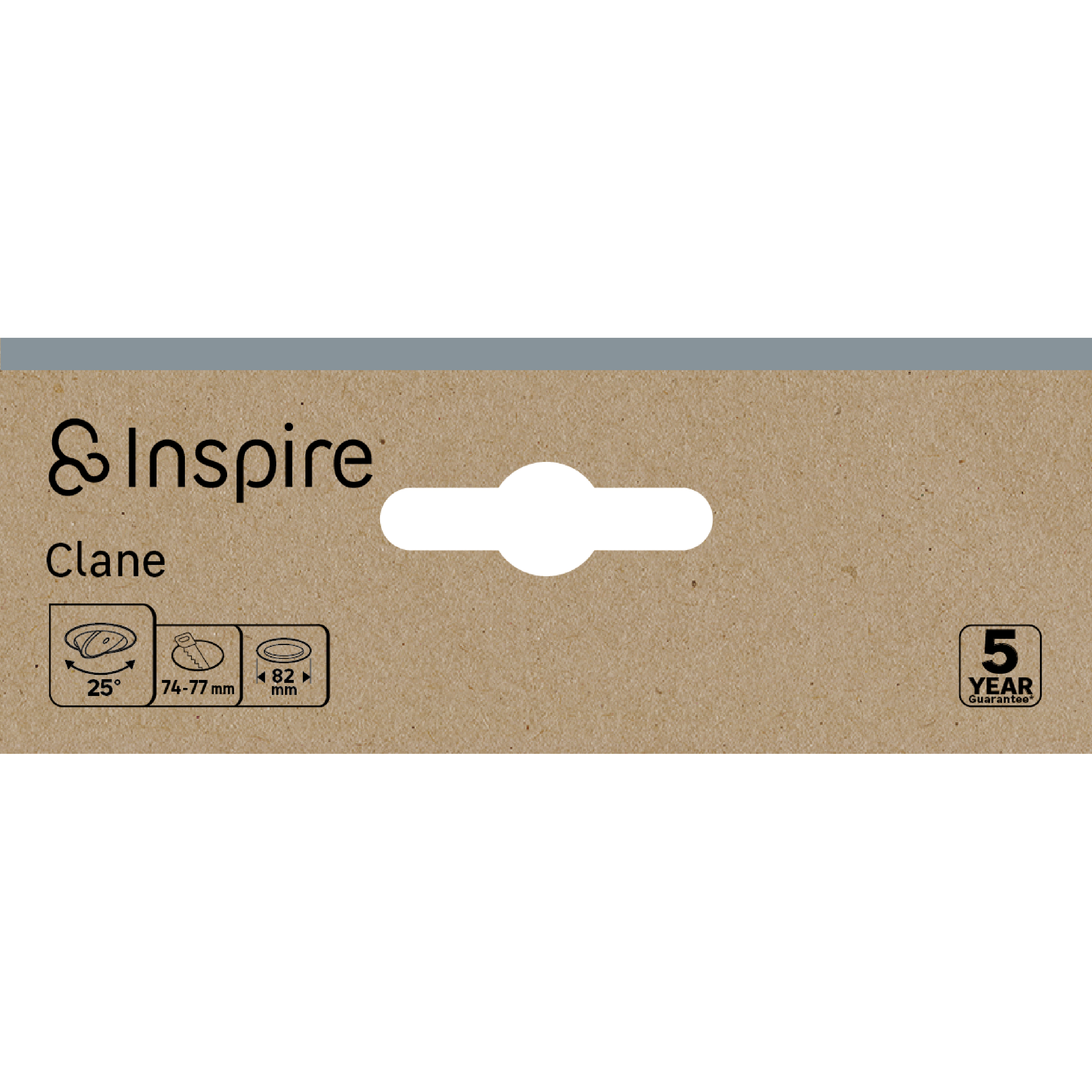 Downlight empotrable blanco redondo pintado compatible con bombilla GU10 orientable INSPIRE Clane ø8.2 cm IP20 - Foco empotrable para techos - 4