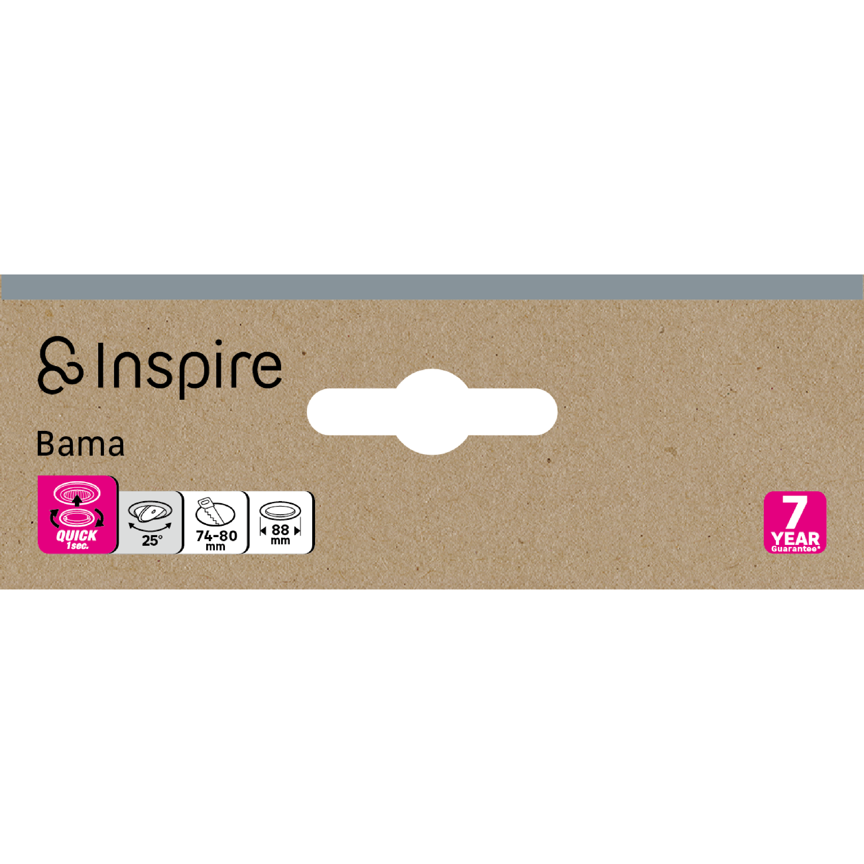 Anneau pour spot à encastrer orientable sans ampoule Bama INSPIRE rond laiton - 7