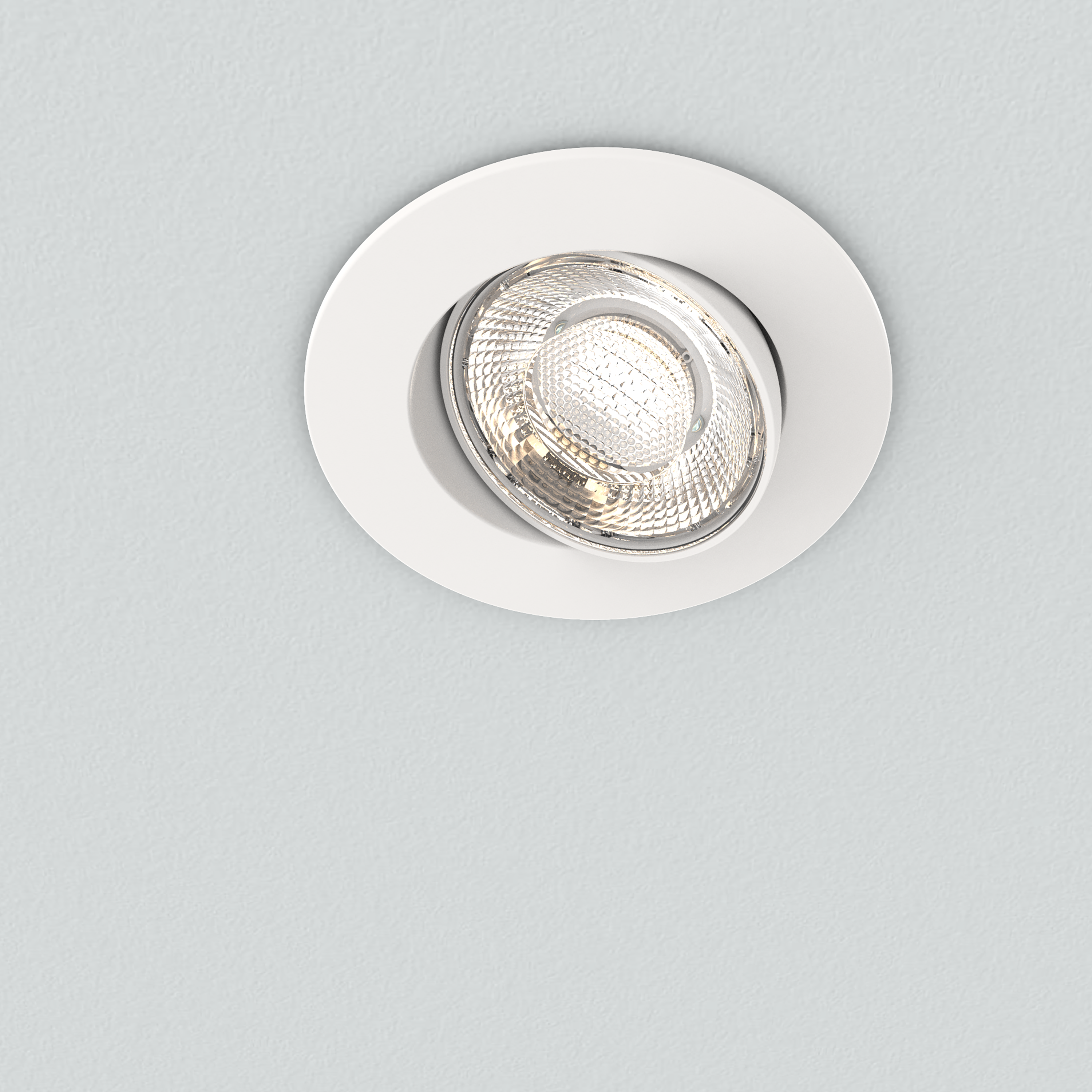 Downlight LED empotrable orientable INSPIRE Malto blanco redondo ø8.5 cm 380 lm 3.4 W 3 tonos de luz CCT (2700K-4000K-6000K) IP20 - Foco LED empotrado orientable para techos - 7