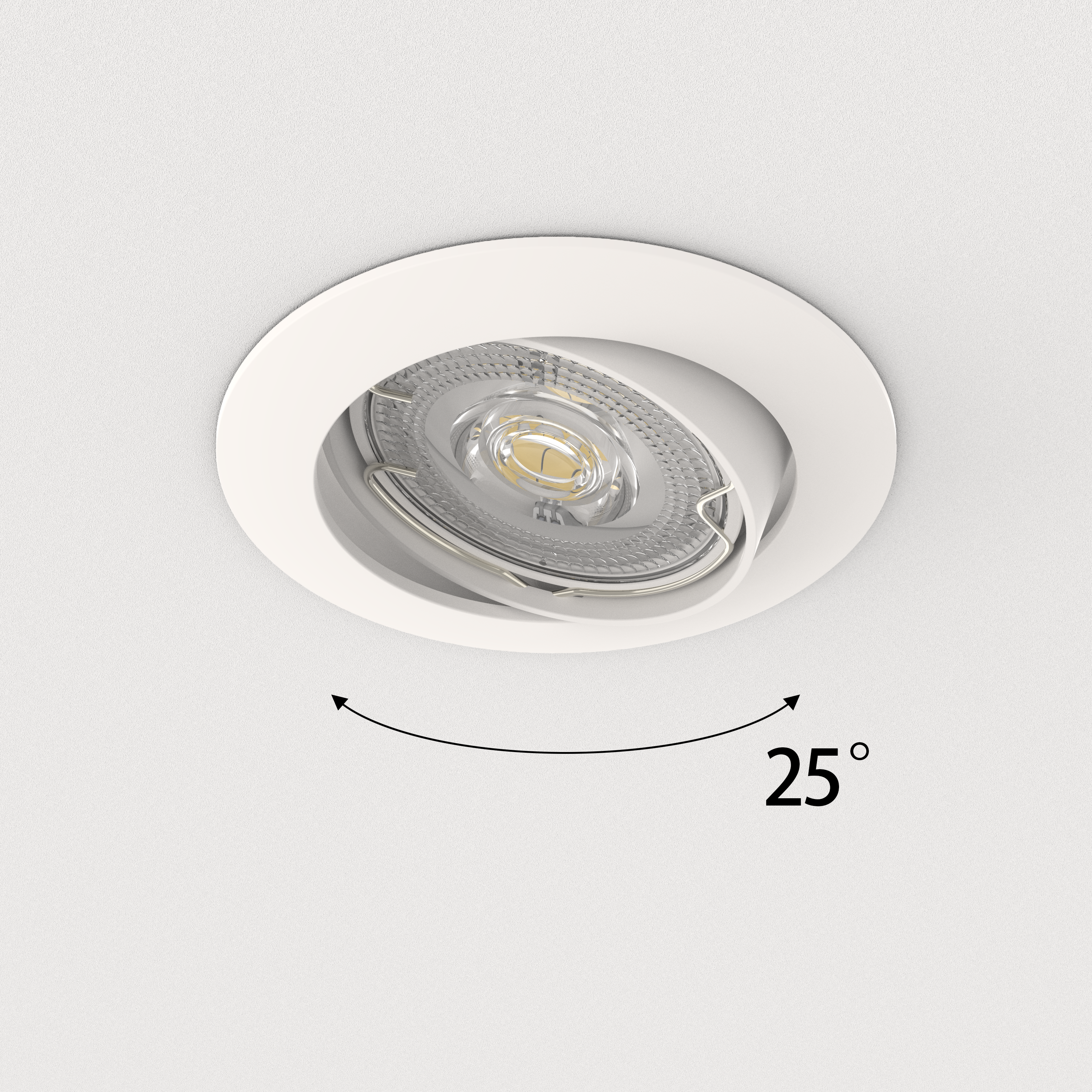 10 spots encastrés GU10 Clane orientable blanc neutre INSPIRE rond blanc - 3