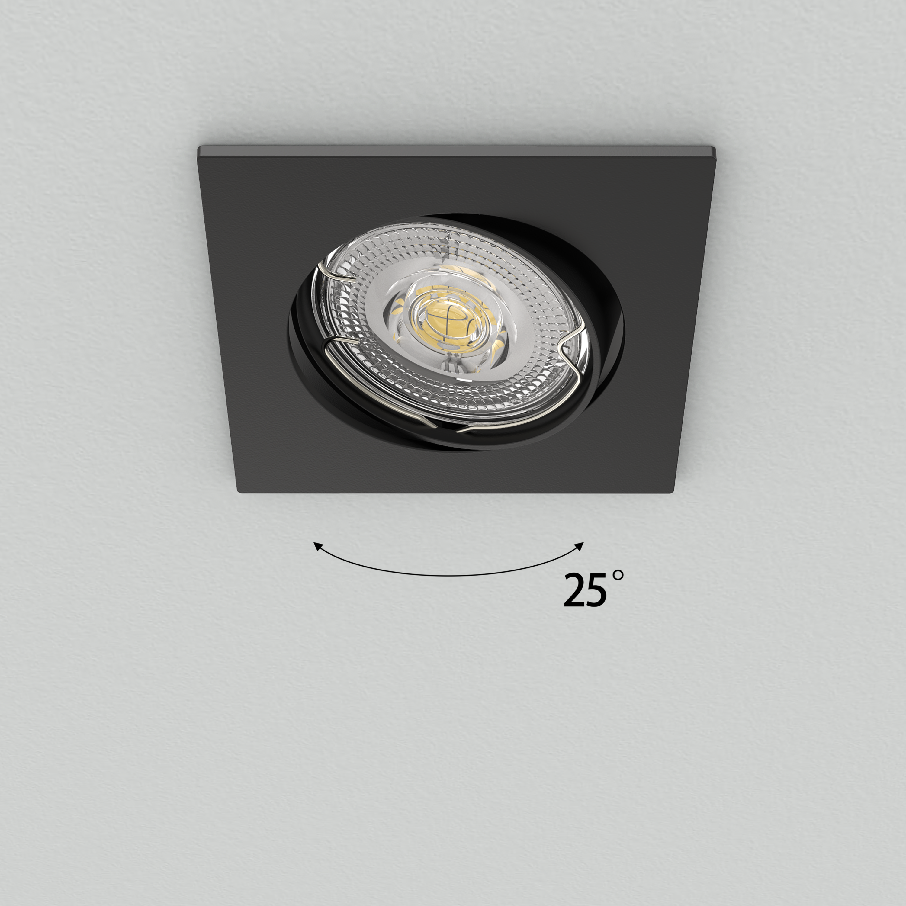 Oprawa stropowa Clane 3 szt. GU10 LED 450 lm 3.9W barwa neutralna czarna Inspire - 8