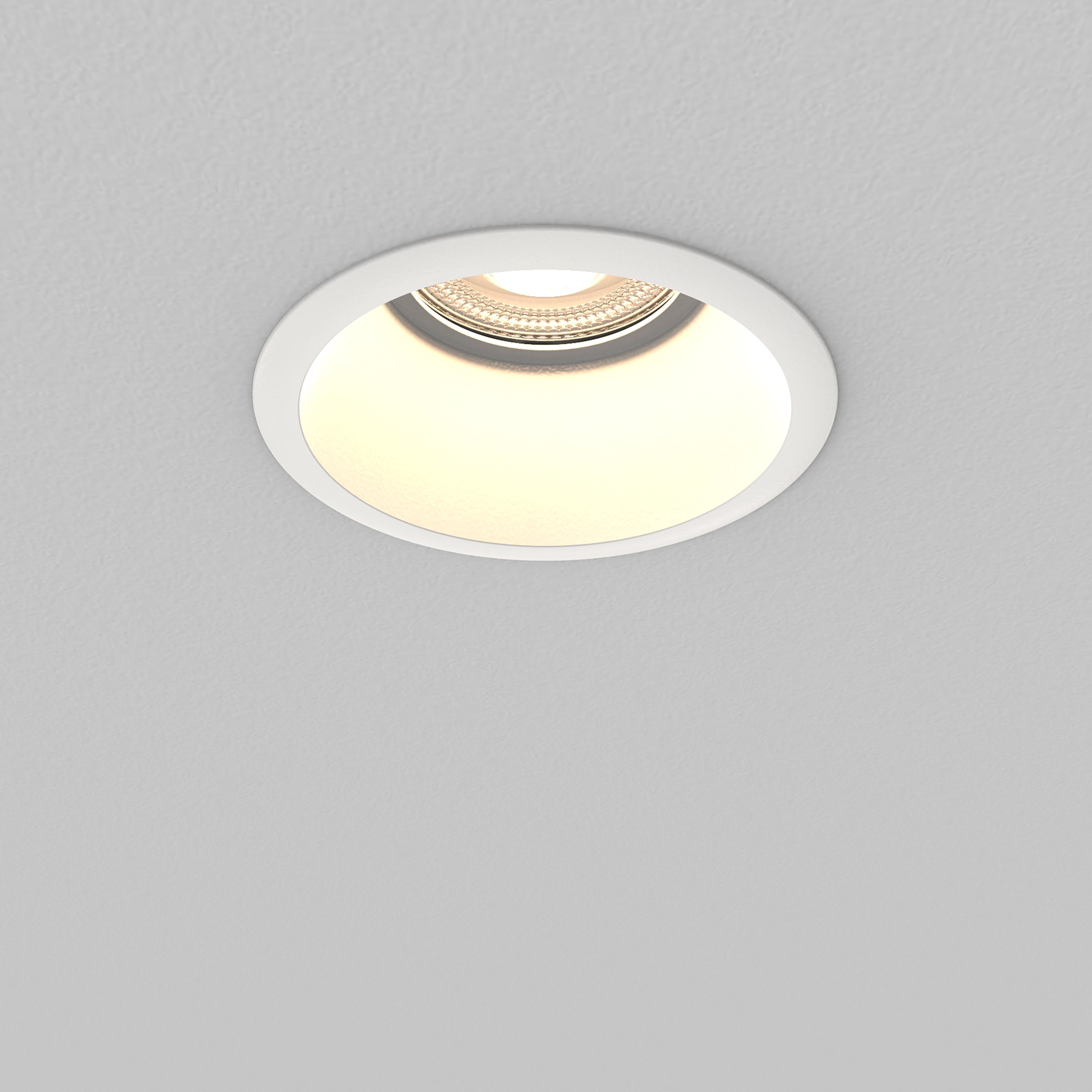 Downlight empotrable blanco redondo pintado compatible con bombilla GU10 INSPIRE Dome ø8.2 cm IP20 - Foco empotrable para techos - 7