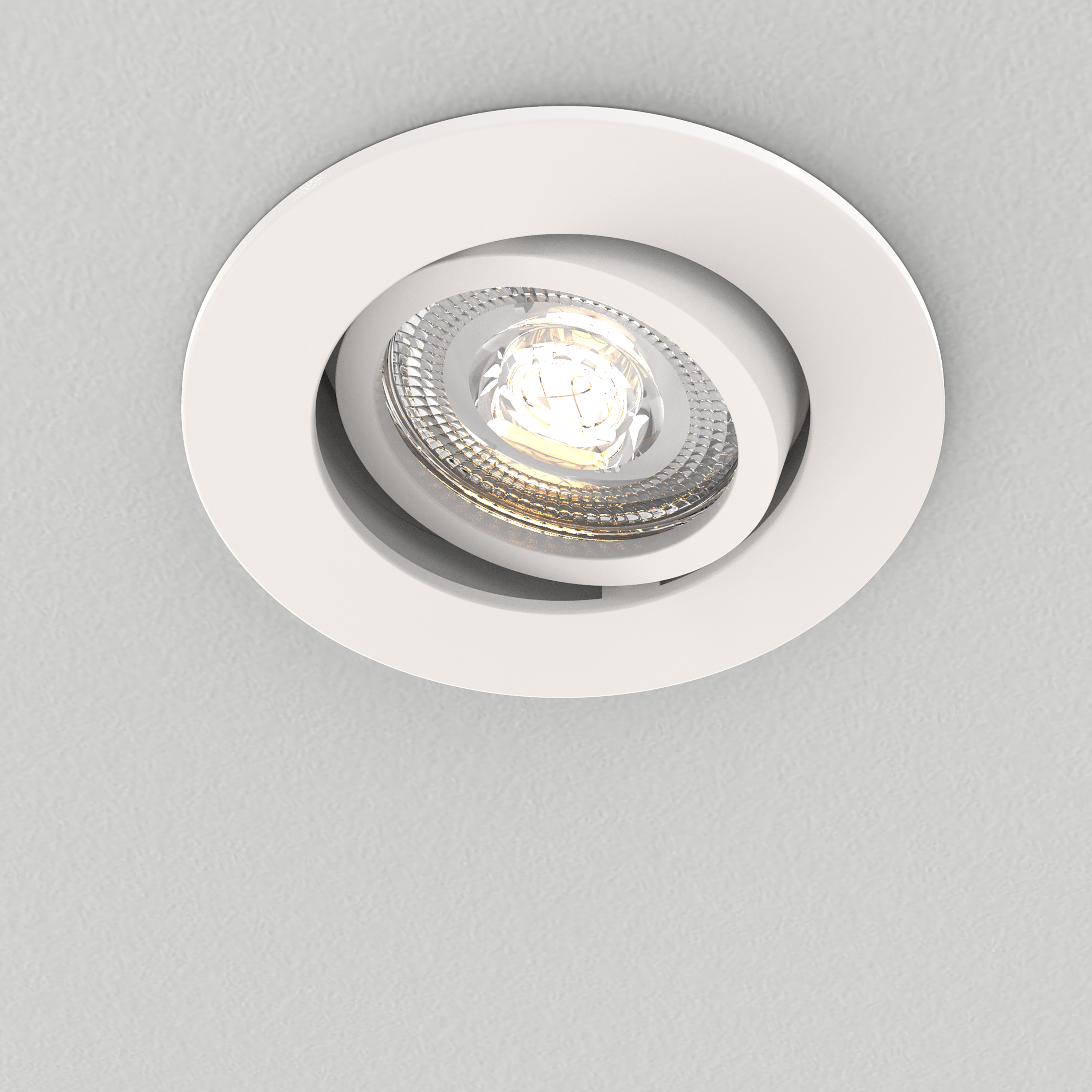 Anneau pour spot à encastrer salle de bains orientable IP44 Alitus INSPIRE blanc - 5