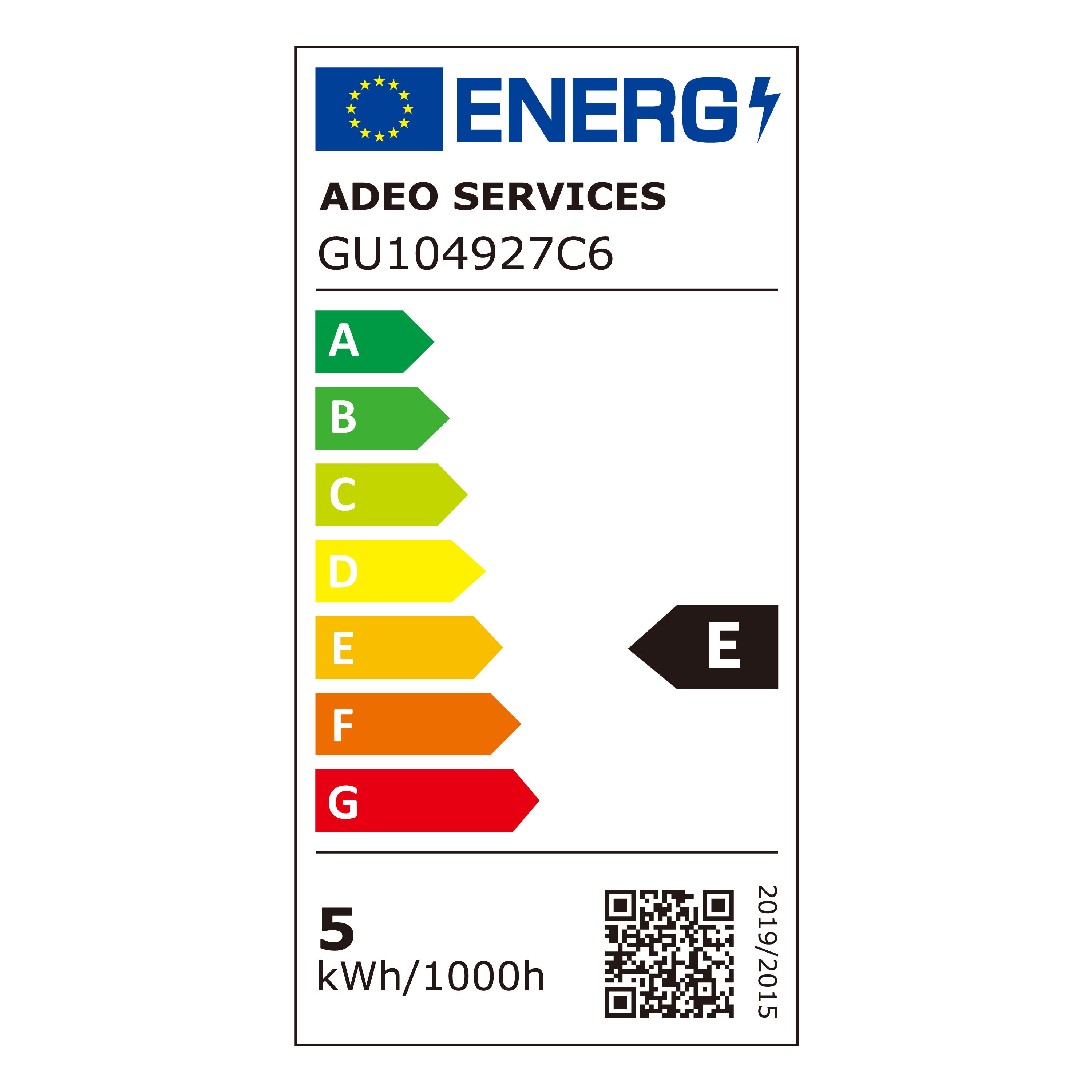 Pack de 6 bombillas LED GU10 forma dicroica 510 lúmenes 4.9W color de la luz blanco cálido 2700K CRI 80-89 luz natural y fiel clase energética E - 4