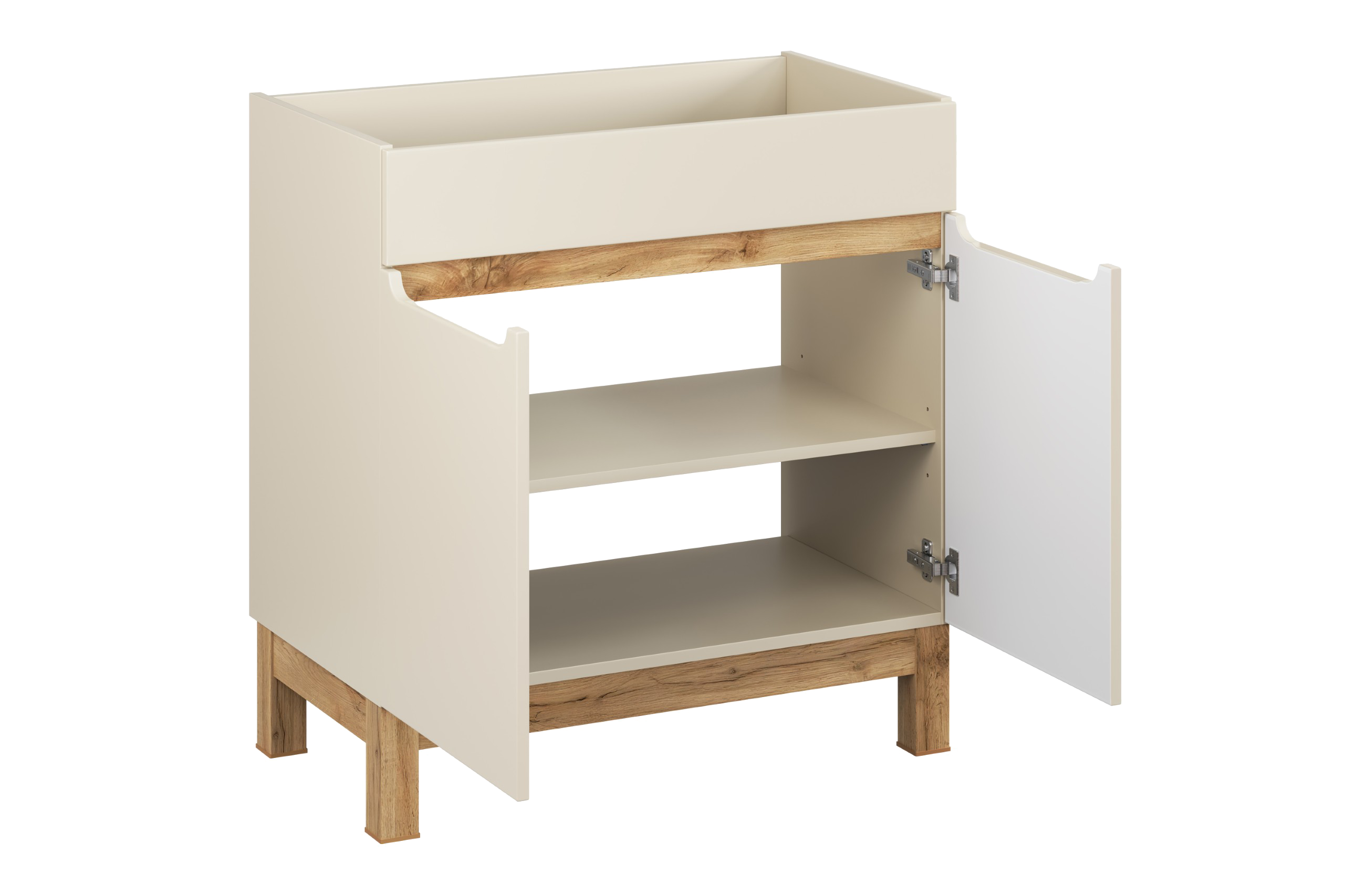 Szafka stojąca pod umywalkę Bali 80/84/46 cm 2x drzwi dąb Kaszmir - 6