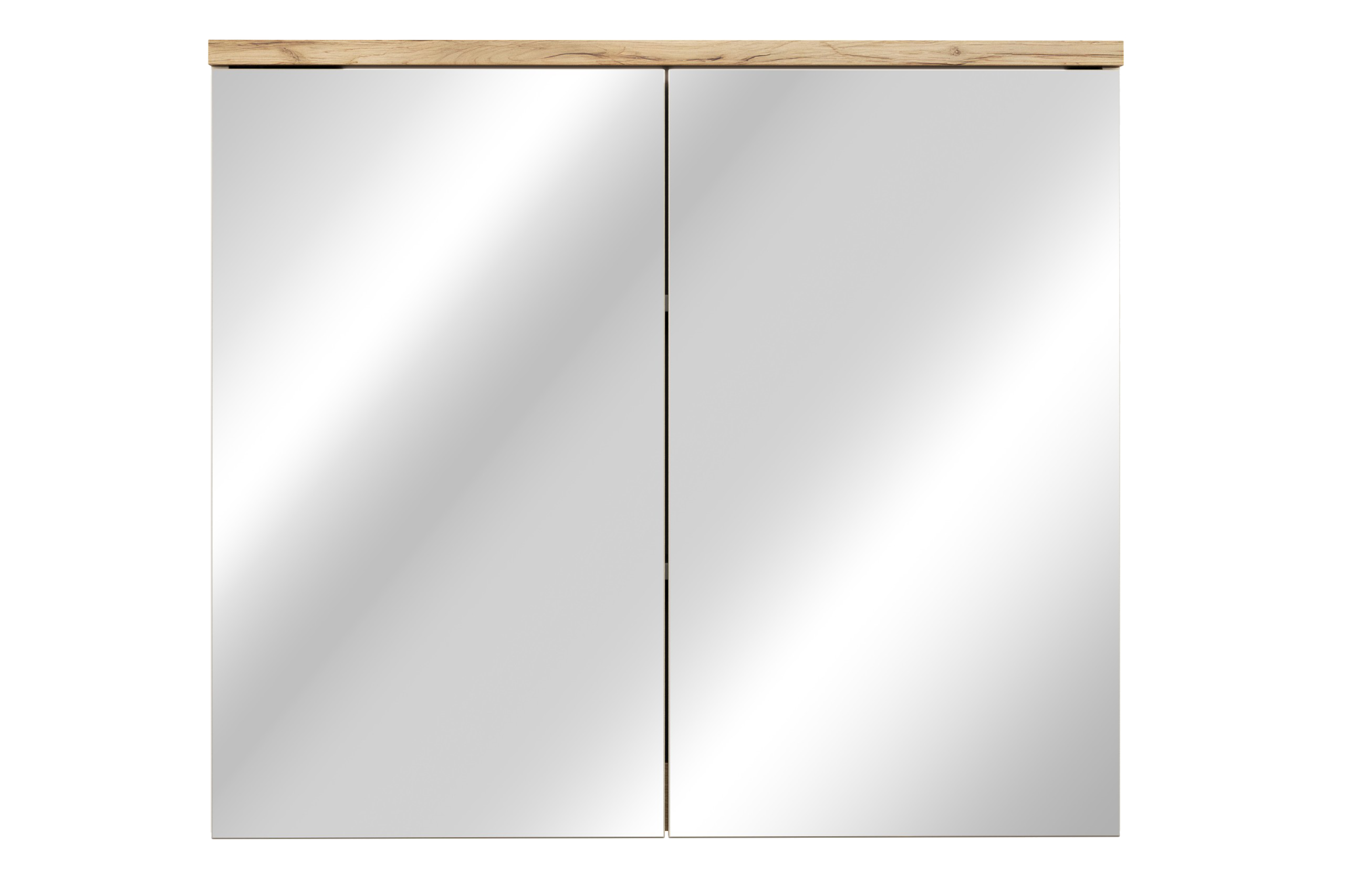 Szafka łazienkowa wisząca z lustrem Bali 80/70/20 cm dąb Kaszmir - 5