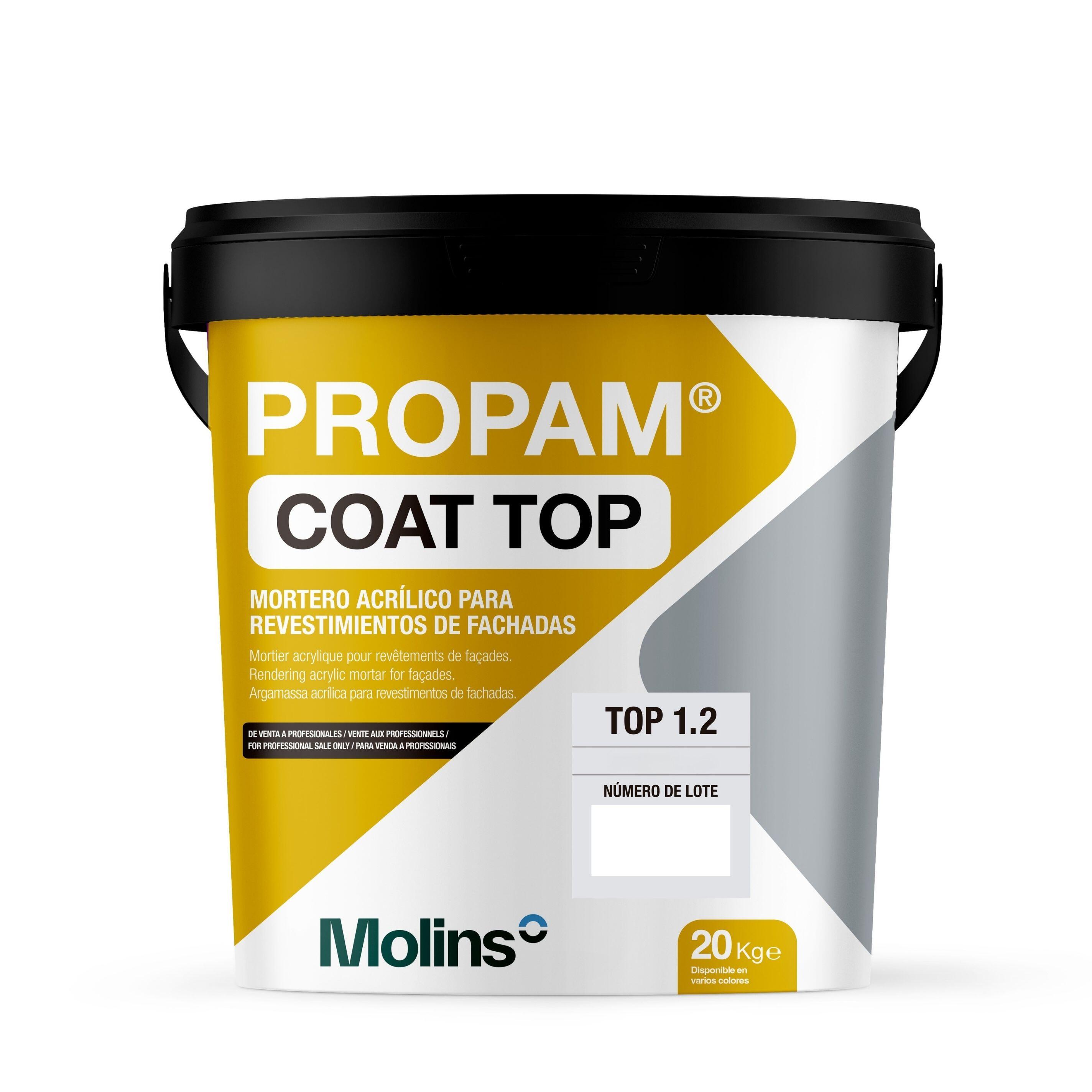 Mortero de revestimiento fachada molins hueso 20kg