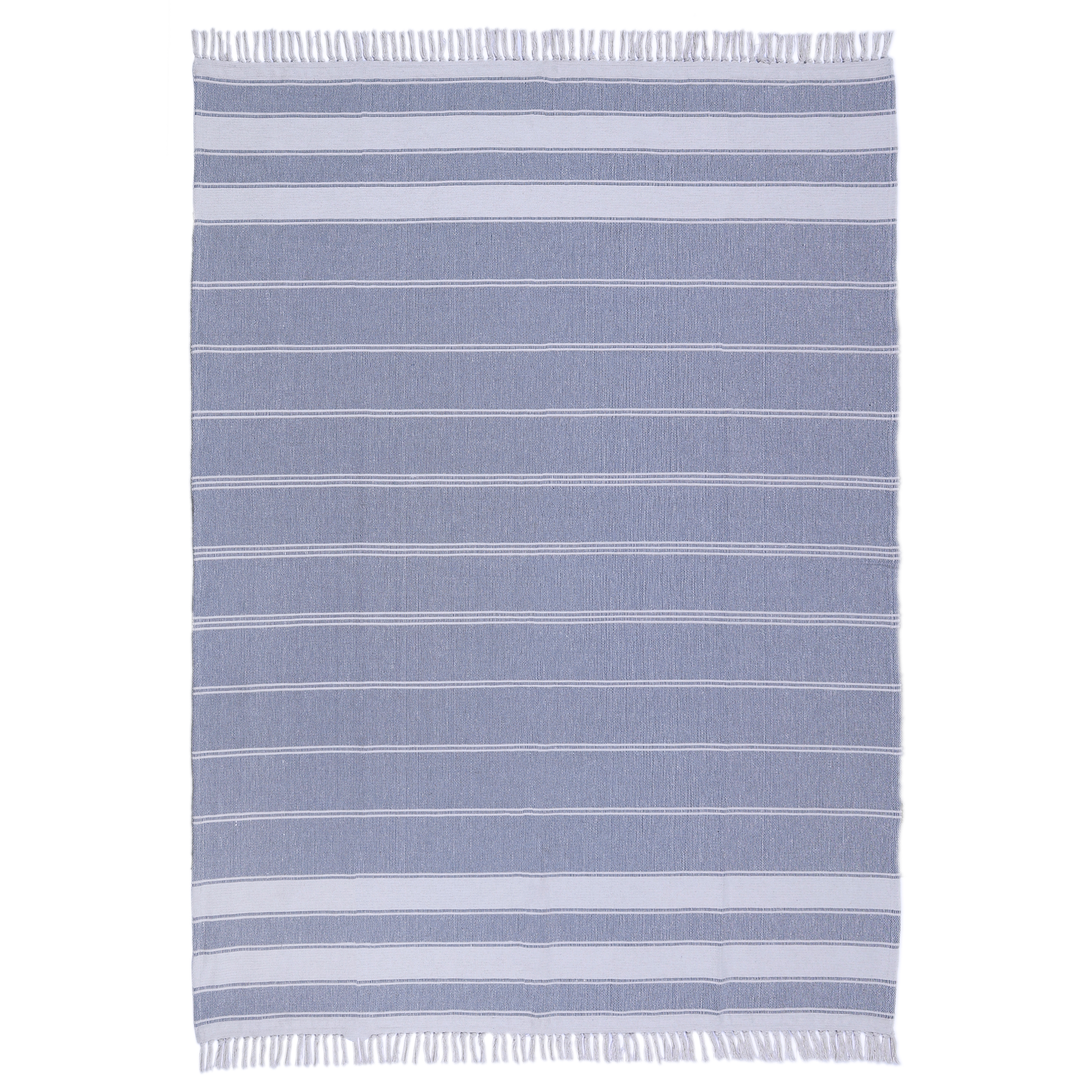 Dywan bawełniany Stripy cool granatowy 160 x 230 cm Inspire