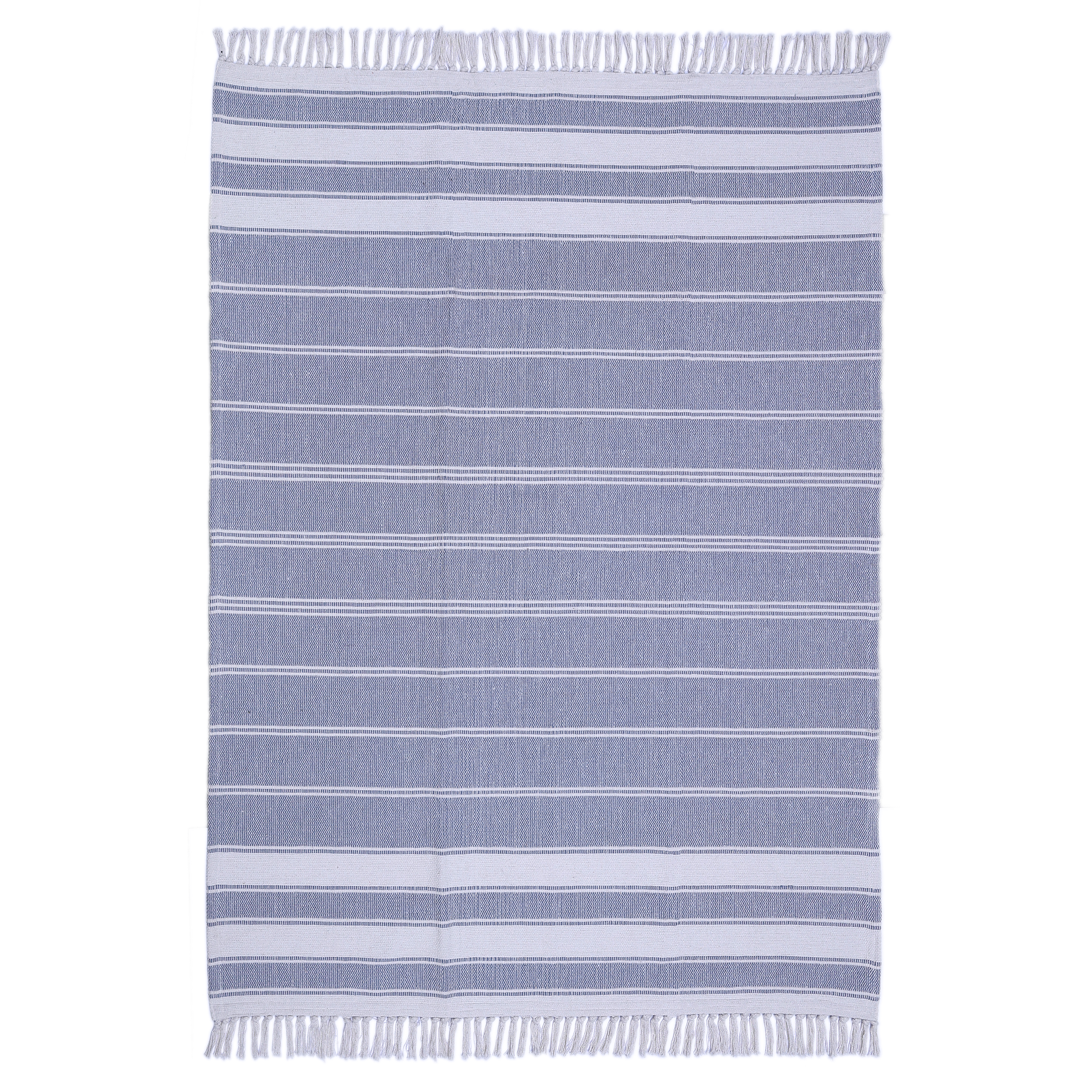 Dywan bawełniany Stripy cool granatowy 120 x 170 cm Inspire