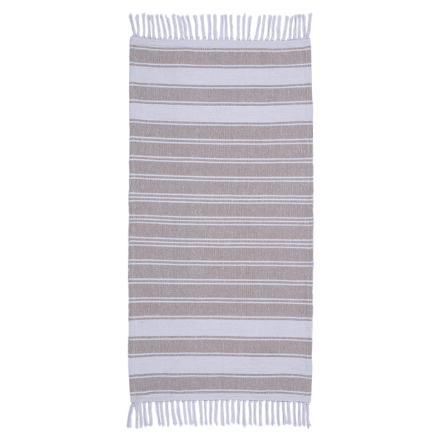 Tapete geométrico Stripy 60x120cm bege Inspire
