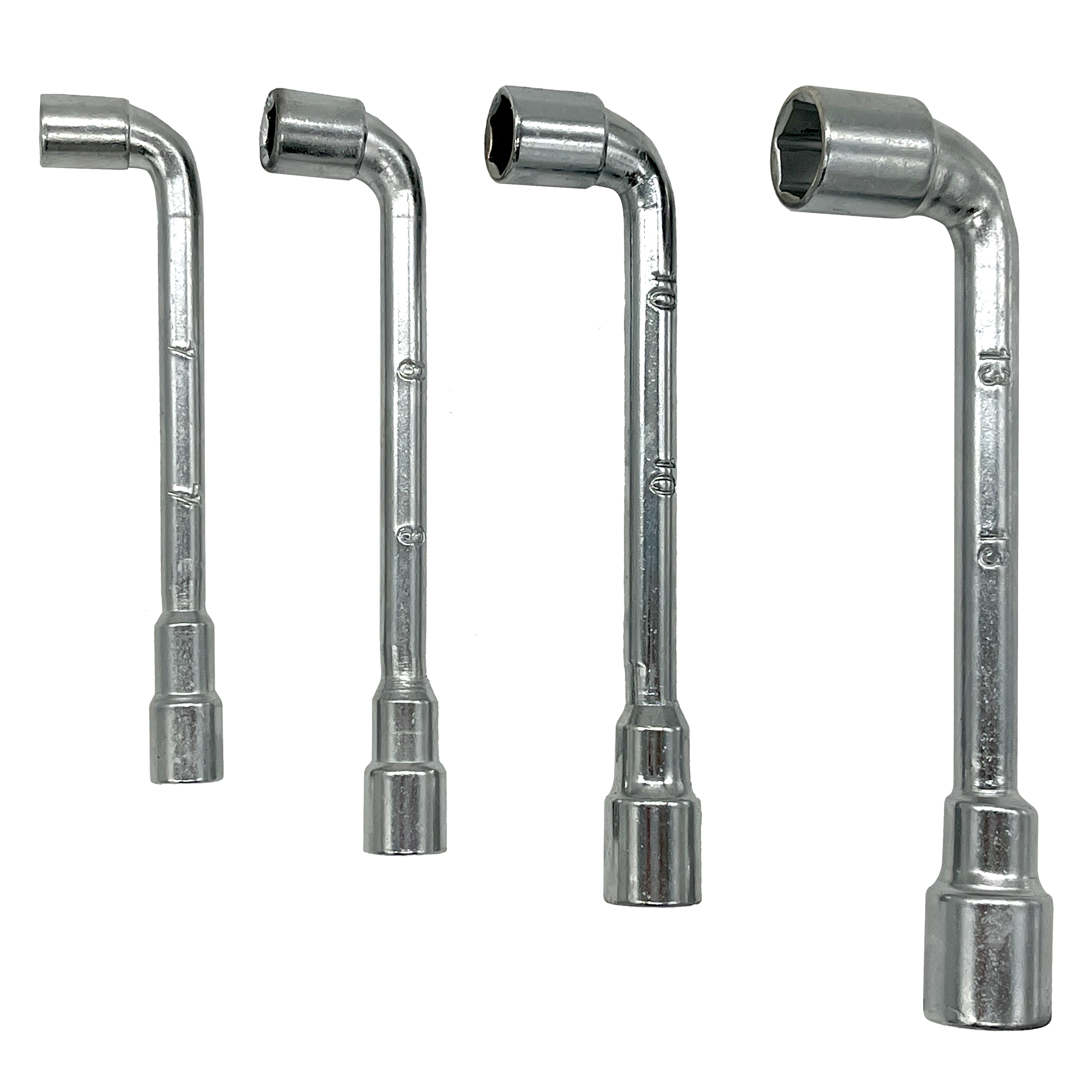 Zestaw kluczy oczkowo-odgiętych 7 - 13 mm 4 szt.