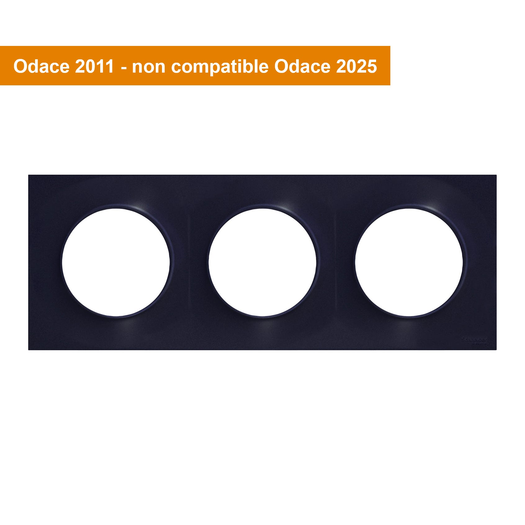 PLAQUES DE FINITION NOIR - 4 POSTES - ODACE - Odace 4 postes PLAQUES DE FINITION NOIR - 4 POSTES - ODACE - Odace 4 postes