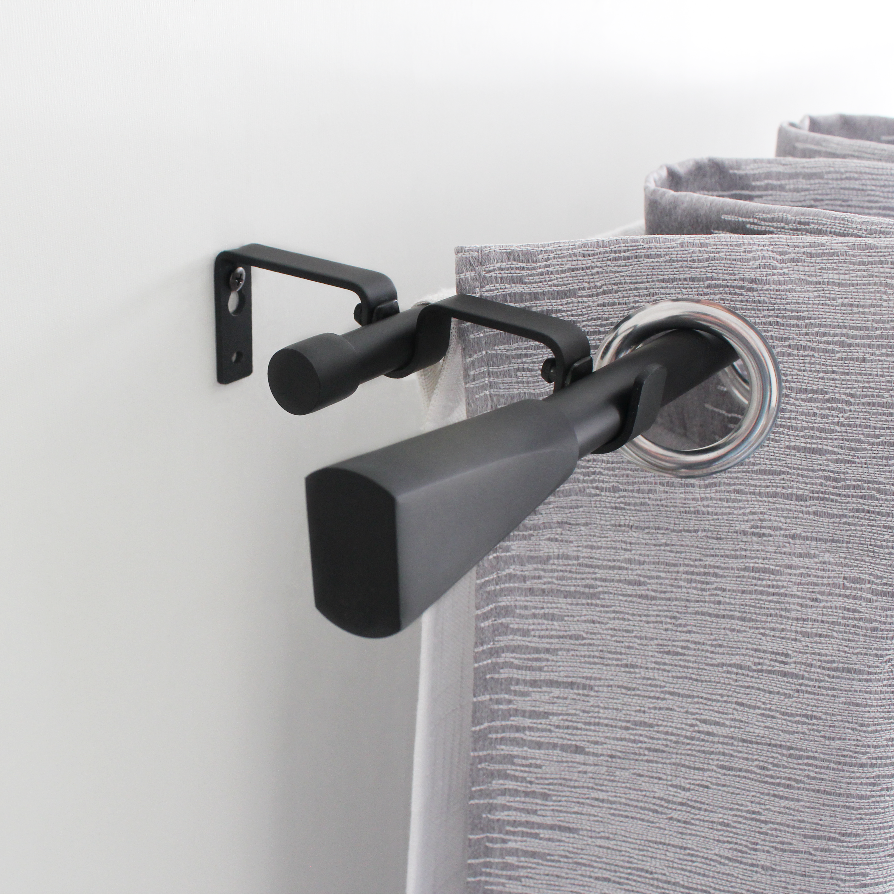 Kit varão extensível duplo Pommel D16/19 210-385 cm Inspire preto - 5