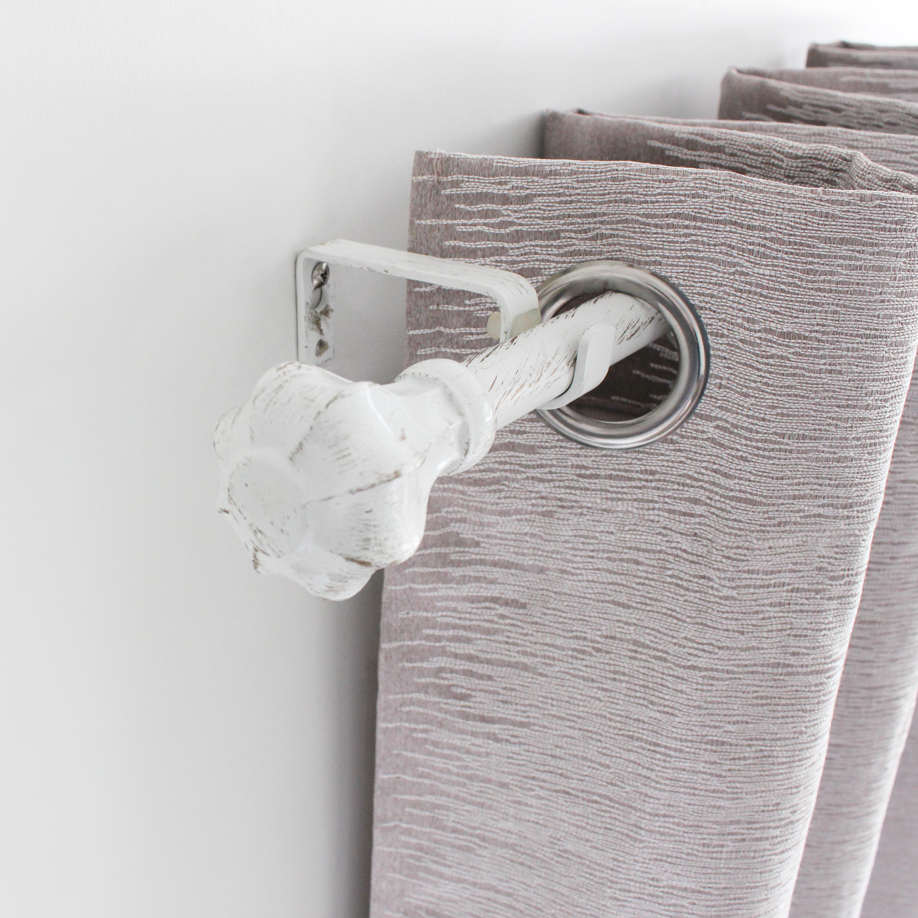 Kit de tringle à rideaux blanc Pistyl, L.210 - 385.0 cm, diam.19.0 mm, INSPIRE - 3