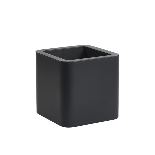 Jardinera cuadrada de polipropileno NATERIAL Korbal 39 x 37.2 x 39 cm negro