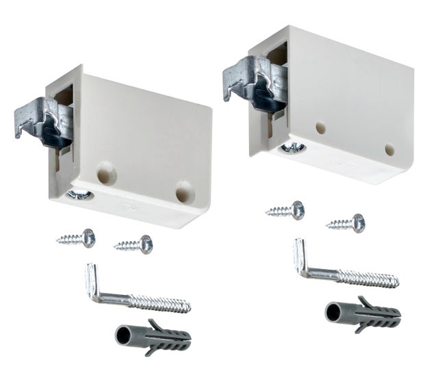 Rail de suspension prédécoupé 2m – Acier forgé haute résistance – Fixation murale pour meubles et cuisines – Lot de 5 rails – Evotrade