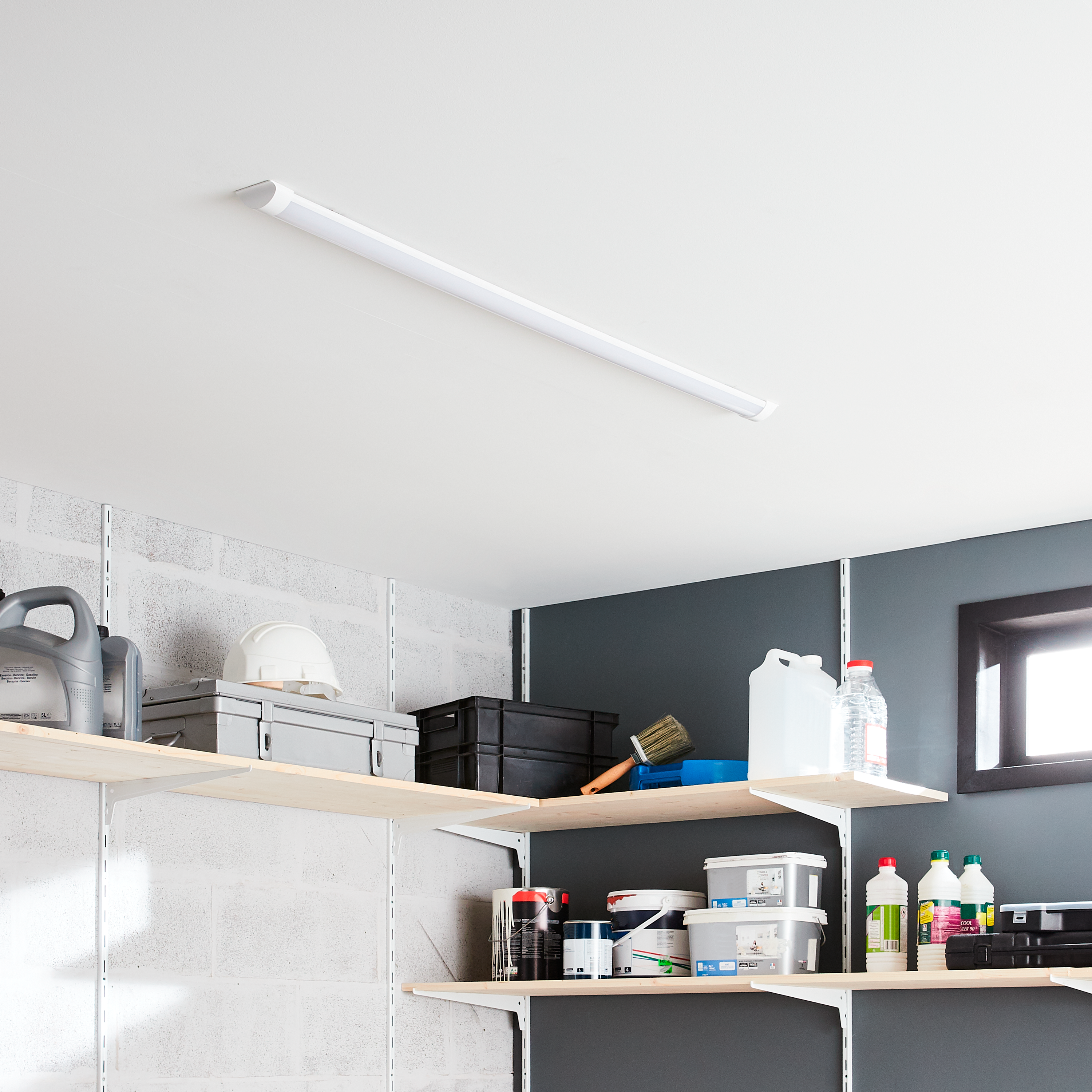 Réglette LED L.120 cm, 2800 lumens blanc neutre, Okha blanc INSPIRE - 4