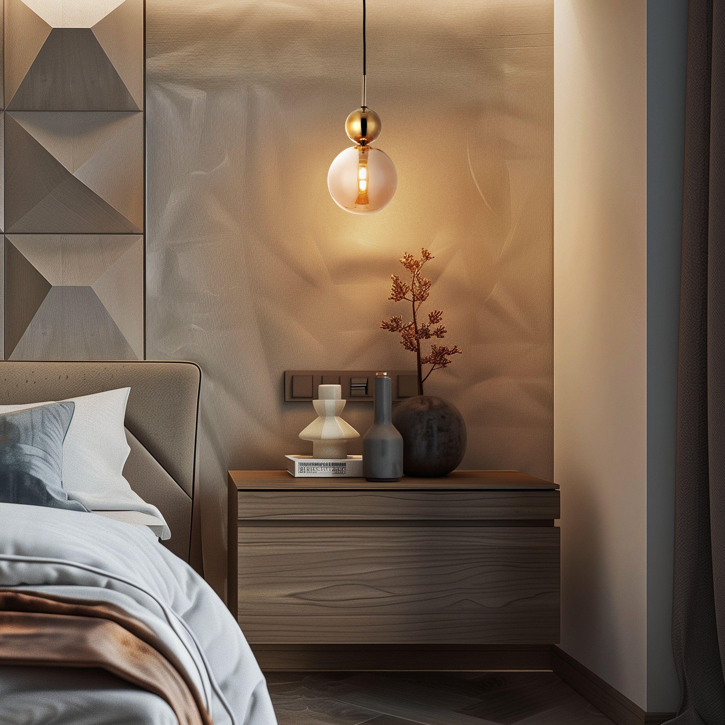 Lampa wisząca Sia G9 bursztynowa Tk Lighting - 2