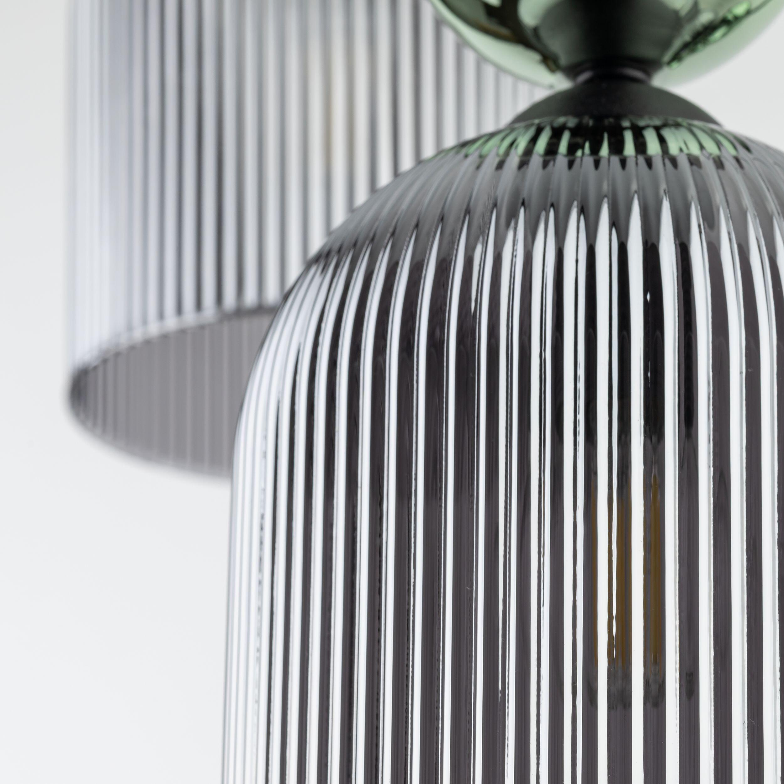 Lampa wisząca szklana Sophia 3xE14 10W 13 cm grafit TK LIGHTING - 4