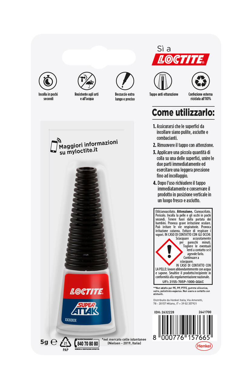 Colla per ricostruire LOCTITE Precision trasparente - 4