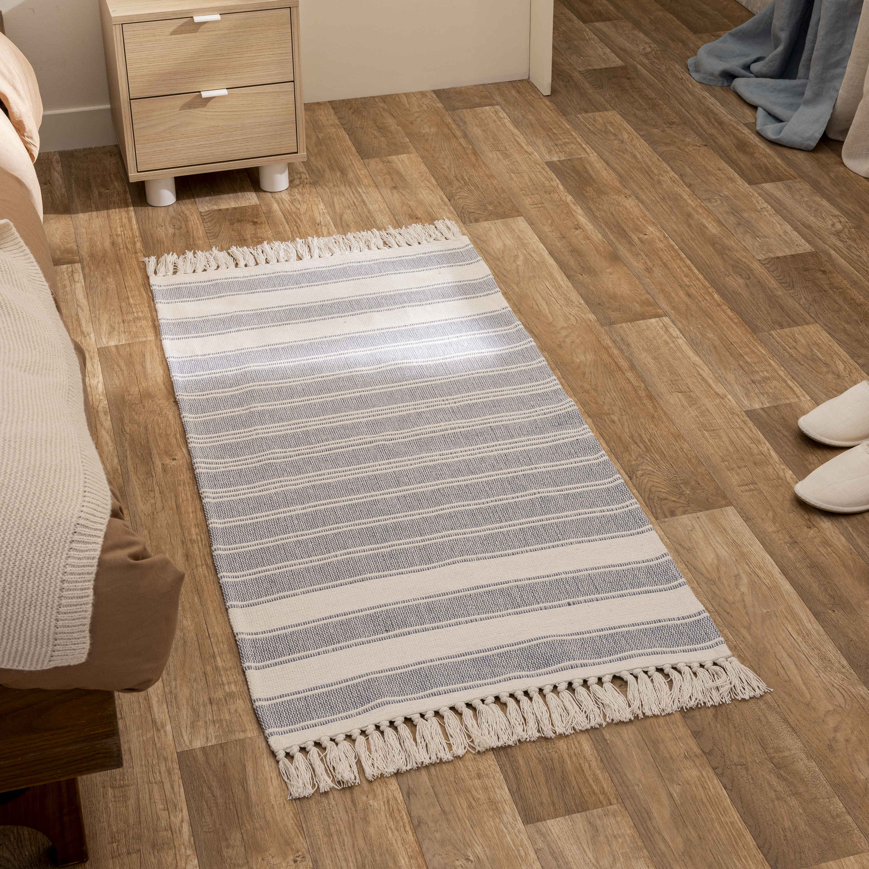Tapete geométrico Stripy 60x120cm azul Inspire - 2