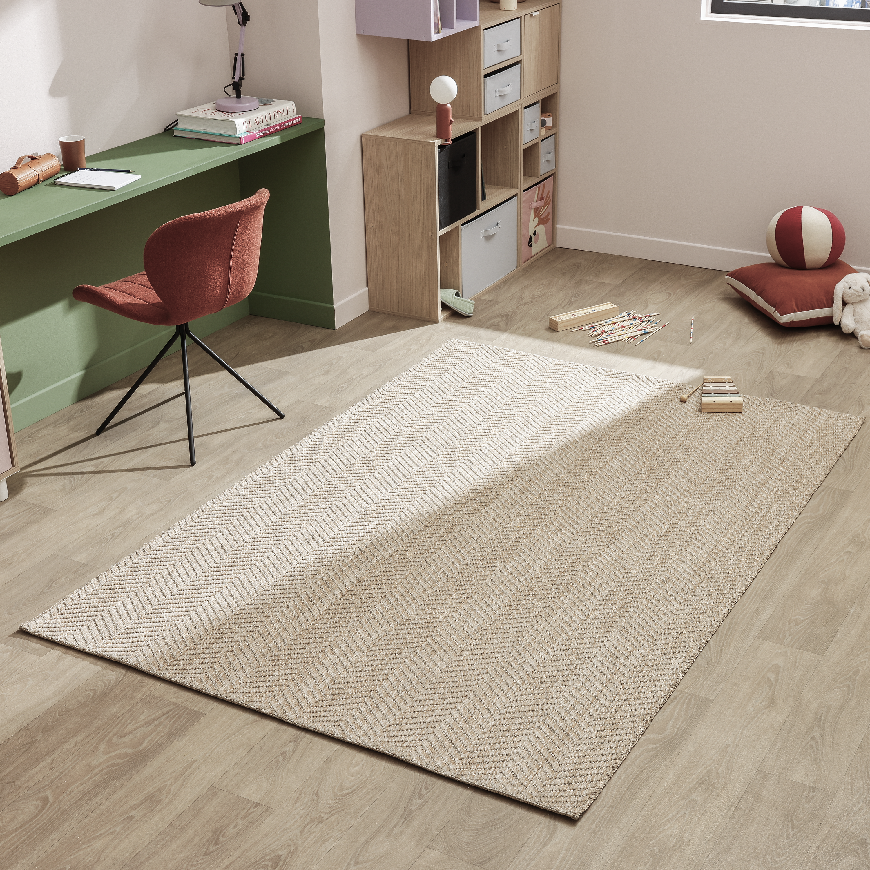 Tapete liso Waves 160x230cm castanho Inspire - 4